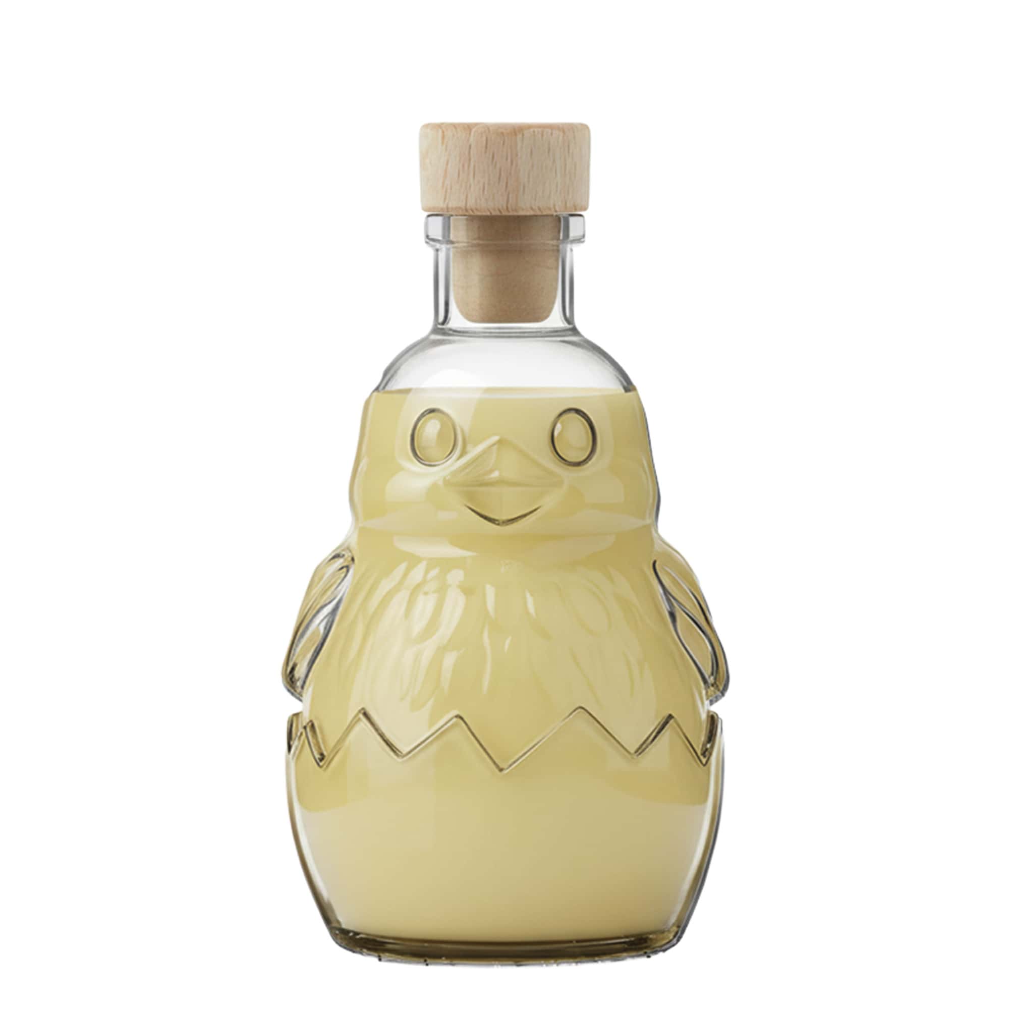 200 ml üvegpalack 'Csibe', nyílás: parafa