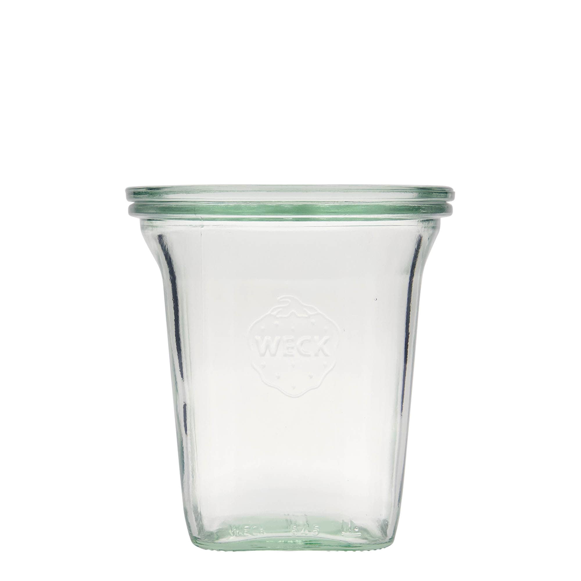 6x 545 ml WECK Quadro-üveg üvegfedéllel RR 100