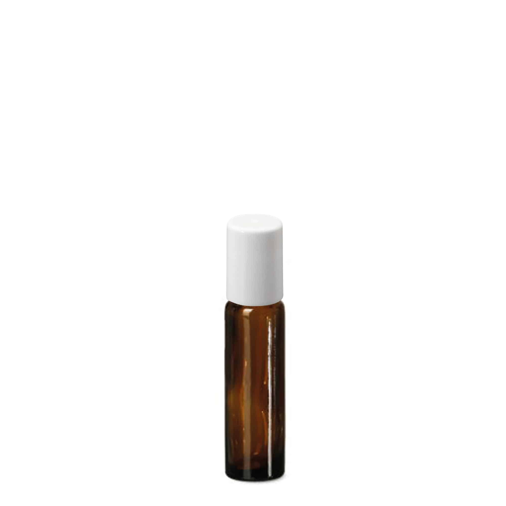 10 ml roll-on üveg, üveg, barna, nyak: csavaros kupak