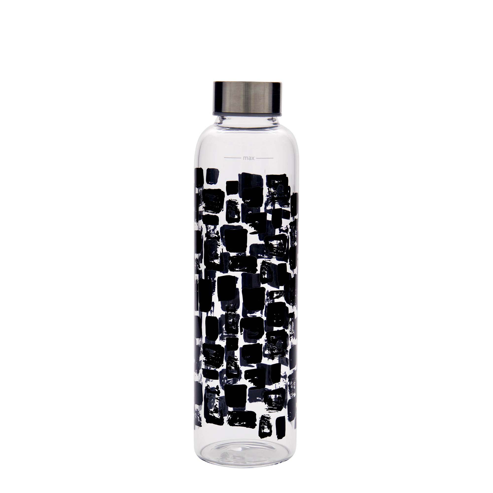 500 ml ivópalack 'Perseus - Fekete téglalapok', nyílás: csavaros zárófedél 500 ml ivópalack 'Perseus - Fekete téglalapok', nyílás: csavaros zárófedél