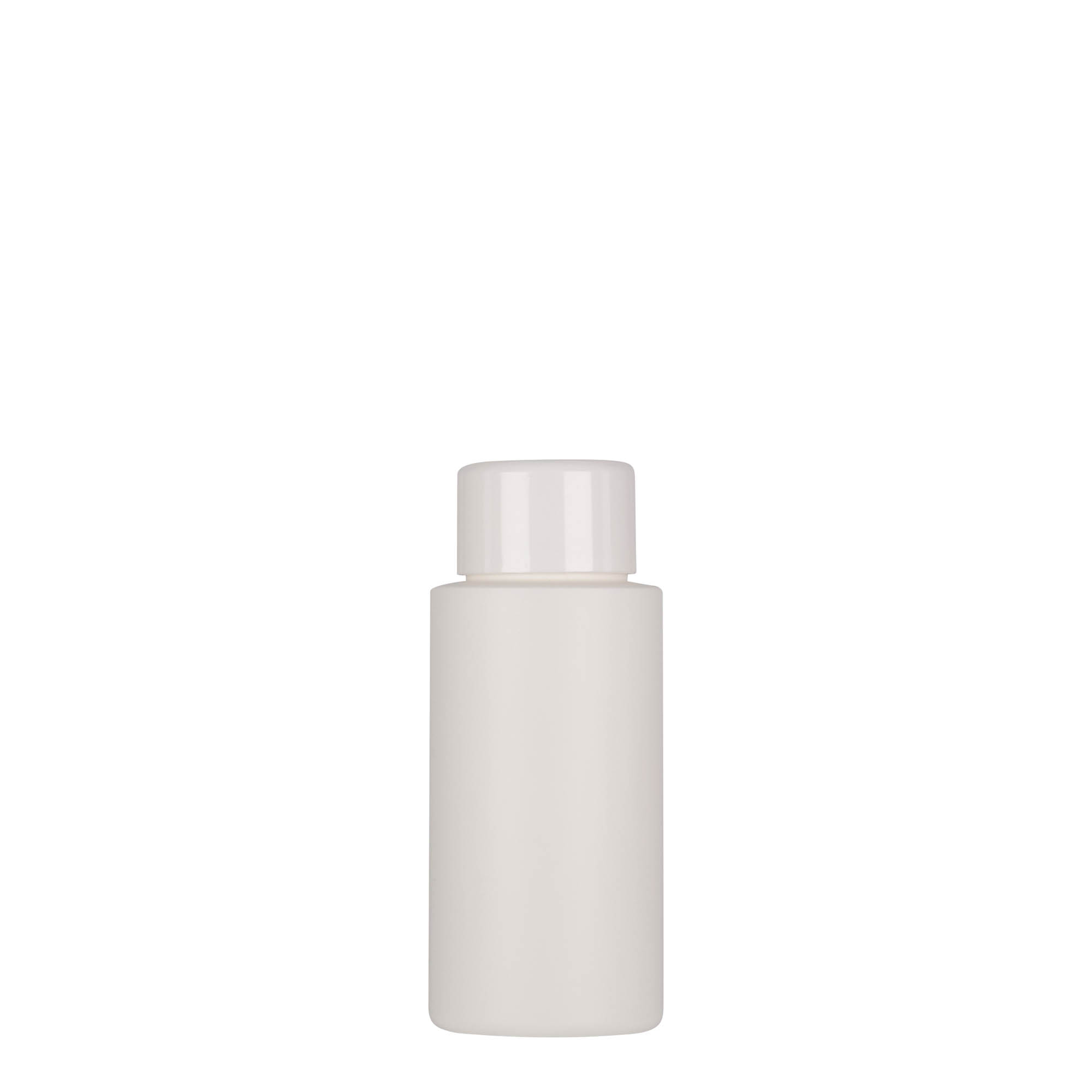 50 ml műanyag flakon 'Pipe', HDPE, fehér, nyak: 24/410 50 ml műanyag flakon 'Pipe', HDPE, fehér, nyak: 24/410