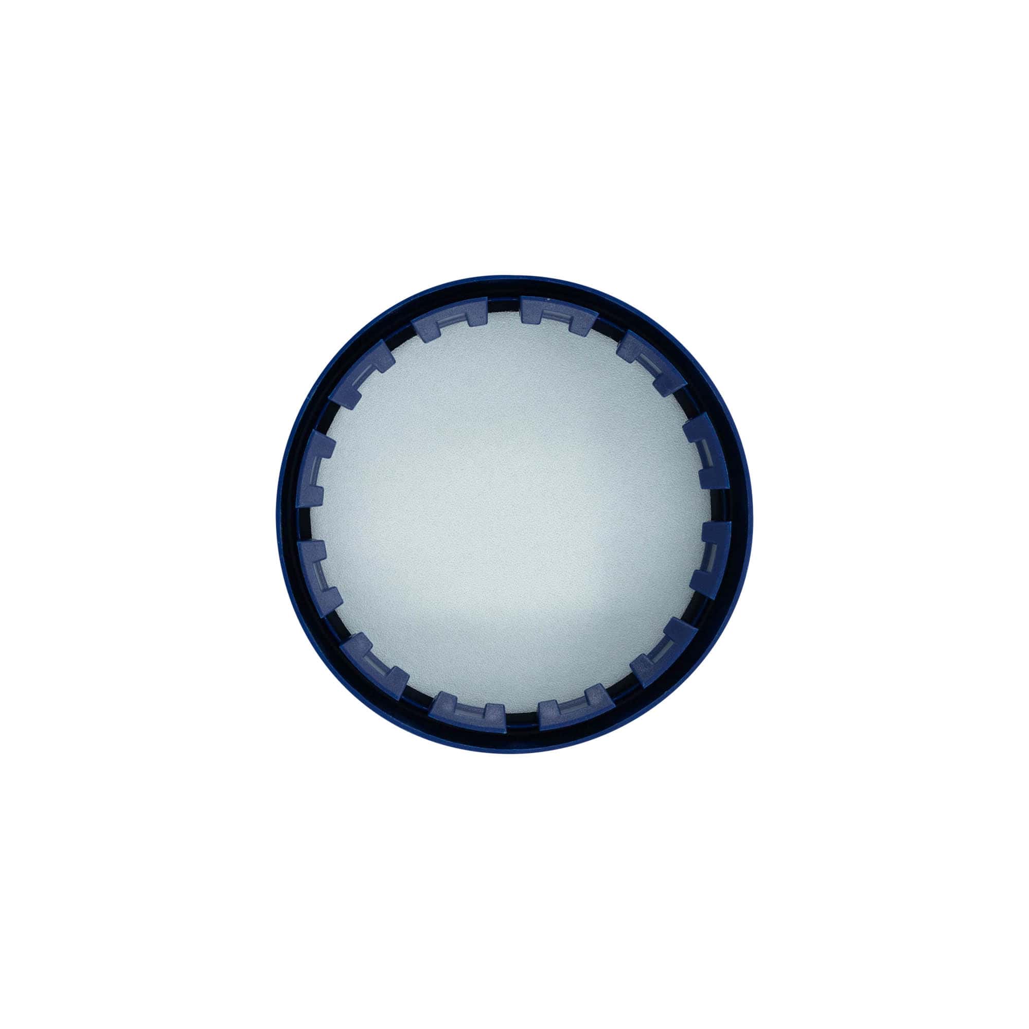 Fedő standard kerámiaedényhez, HDPE műanyag, kék