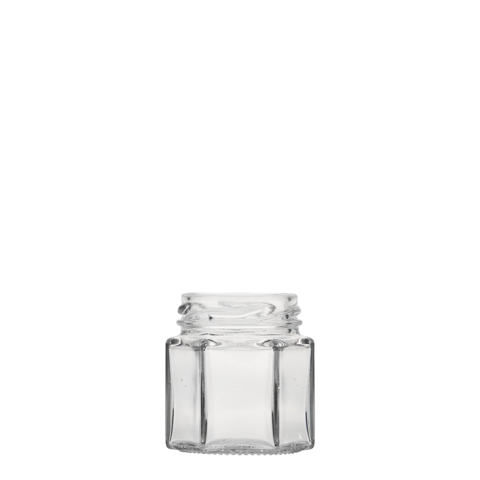 47 ml hatszögletű üveg, nyílás: csavaros zárófedél (TO 43) 47 ml hatszögletű üveg, nyílás: csavaros zárófedél (TO 43)