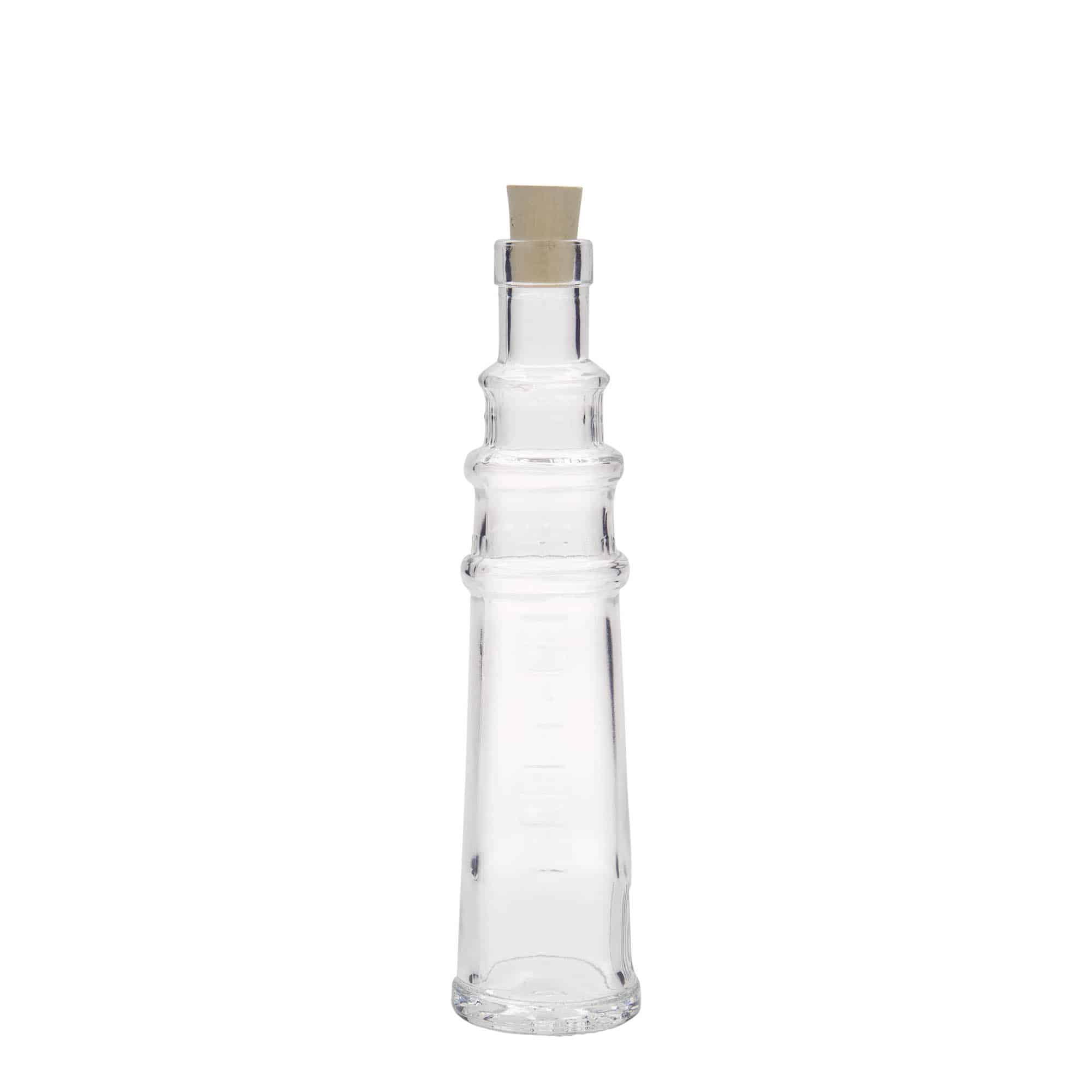 100 ml üvegpalack 'Leuchtturm', nyílás: parafa