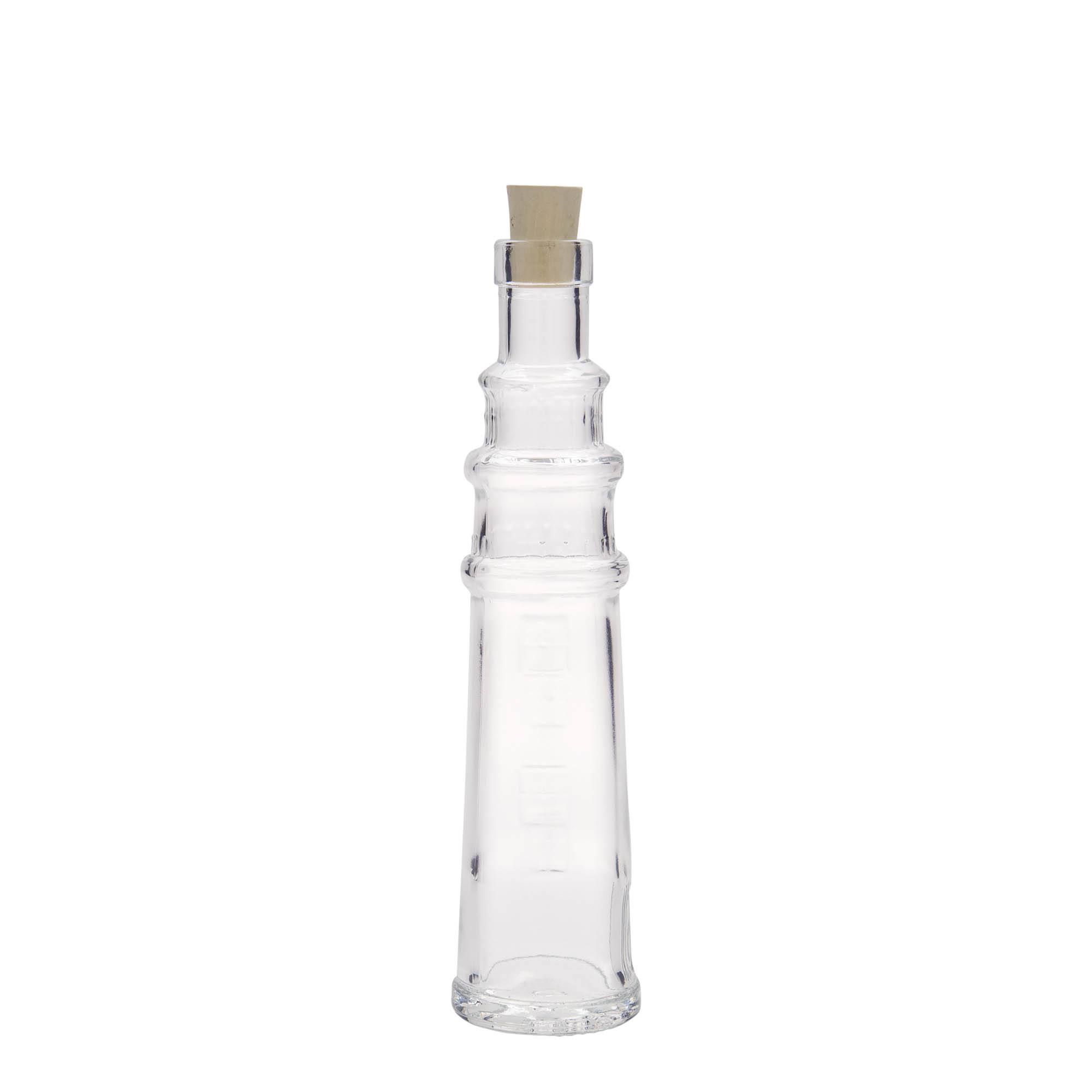 100 ml üvegpalack 'Leuchtturm', nyílás: parafa