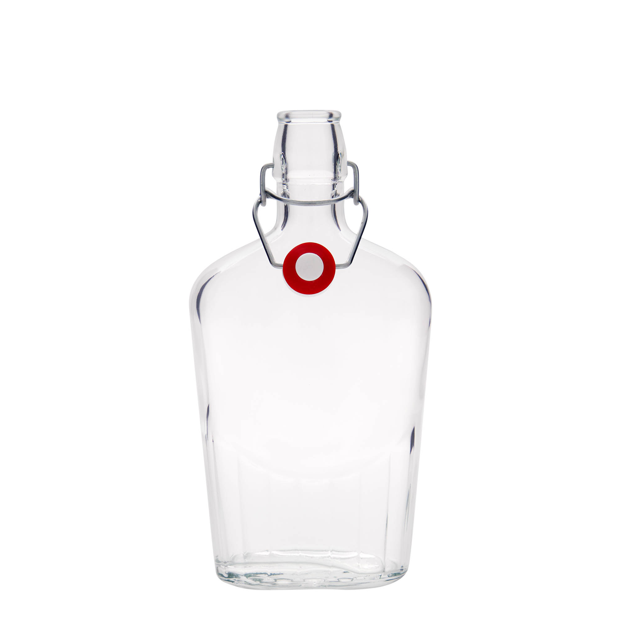 500 ml üvegpalack 'Fiaschetta', ovális, nyílás: patentzár 500 ml üvegpalack 'Fiaschetta', ovális, nyílás: patentzár