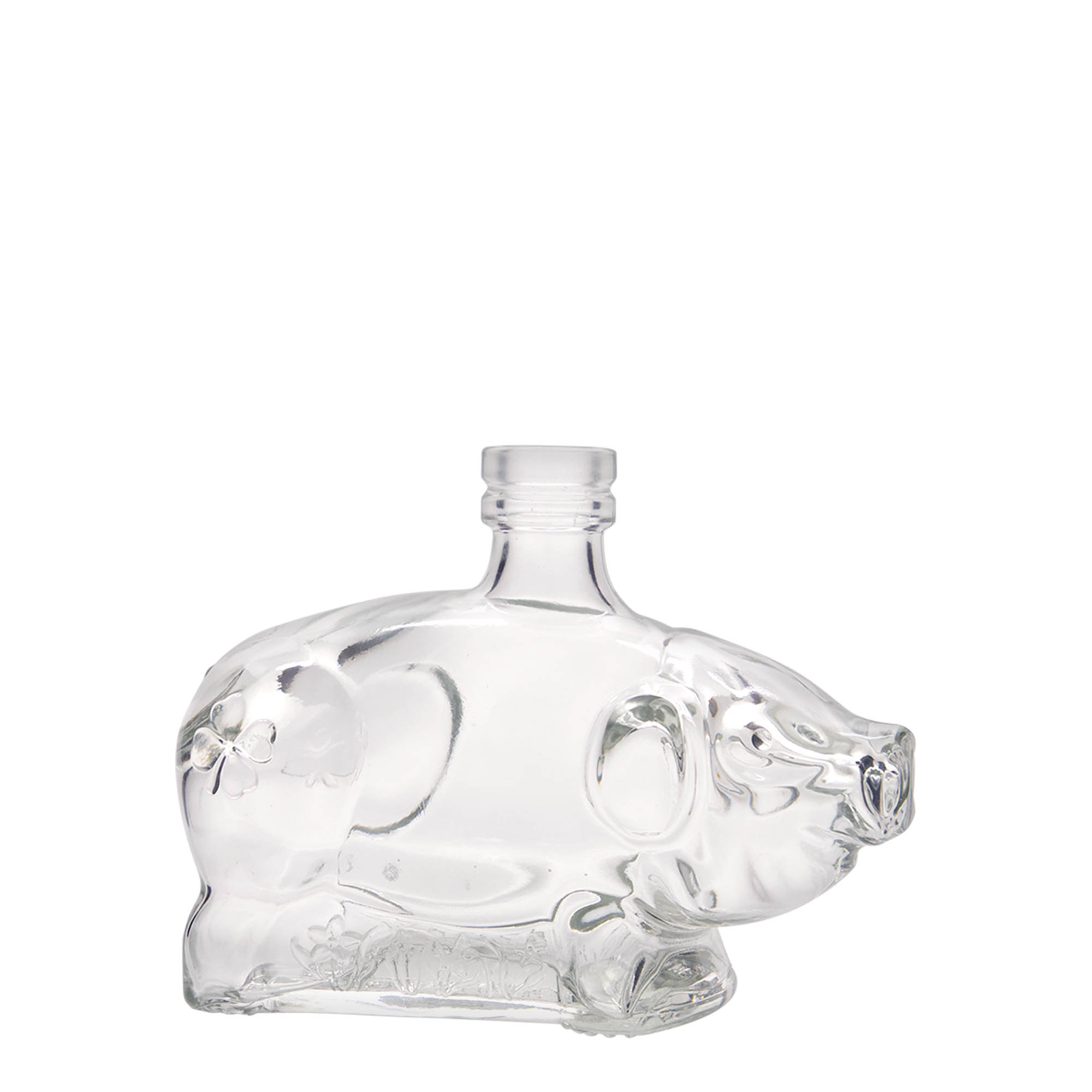 200 ml üveges palack 'Szerencsekismalac', nyílás: parafa dugó 200 ml üveges palack 'Szerencsekismalac', nyílás: parafa dugó