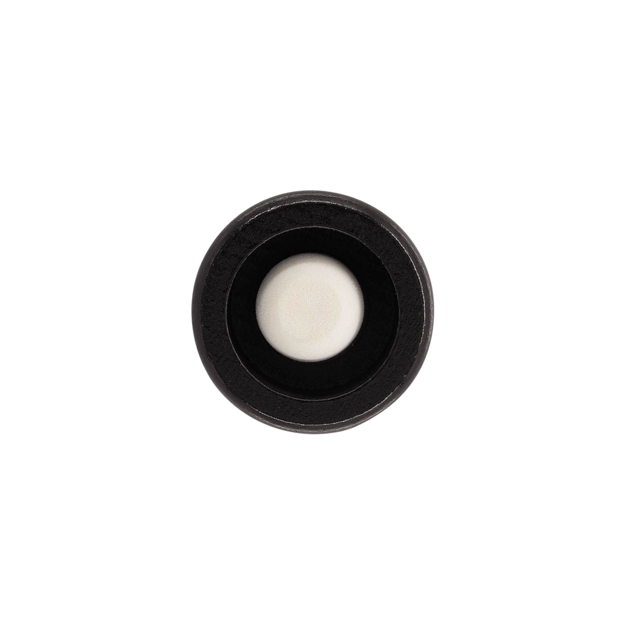 Fogantyúdugó 19 mm "Melone", fa/PE, fekete, szájhoz: parafa Fogantyúdugó 19 mm "Melone", fa/PE, fekete, szájhoz: parafa