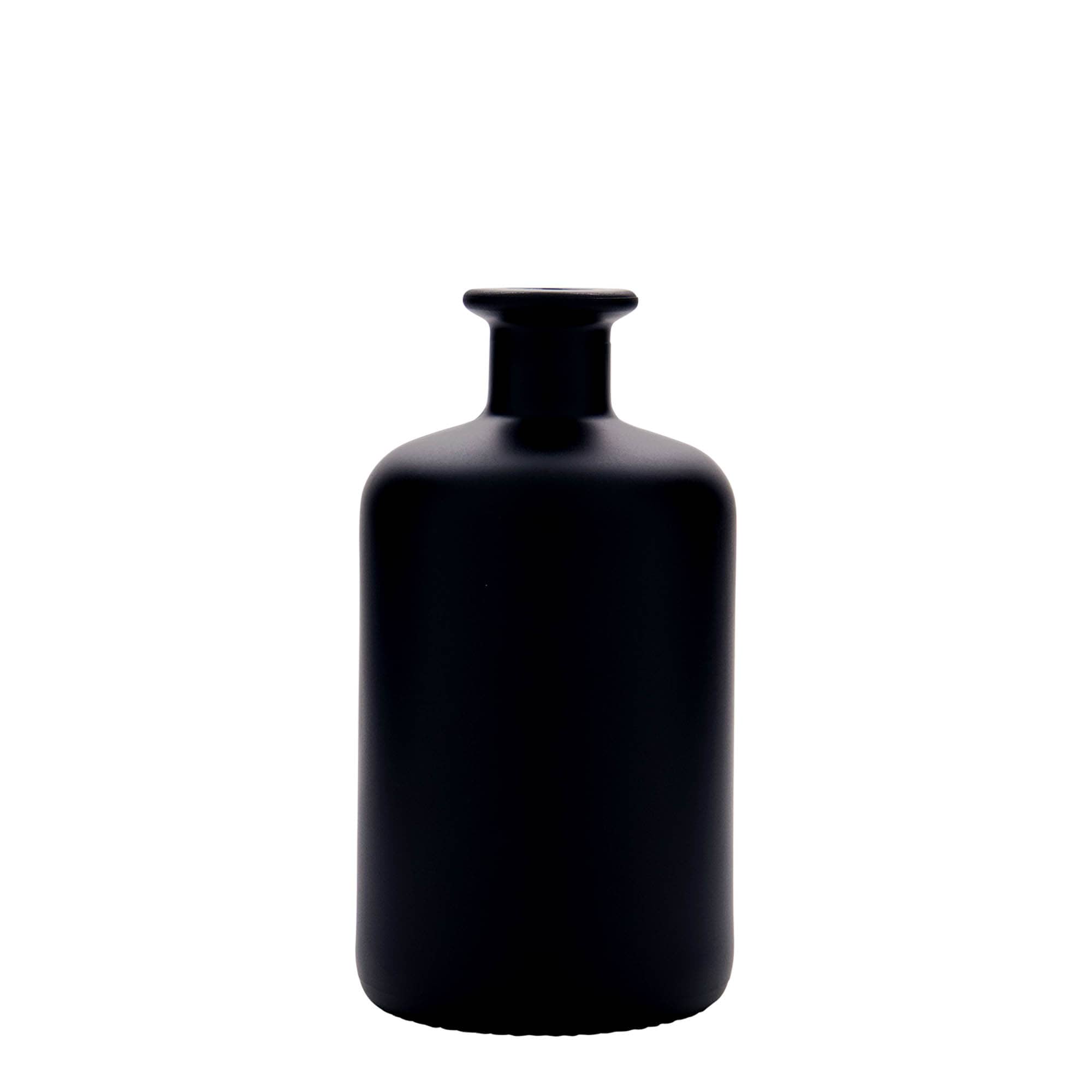 500 ml üveg gyógyszerész palack, fekete, nyílás: parafa