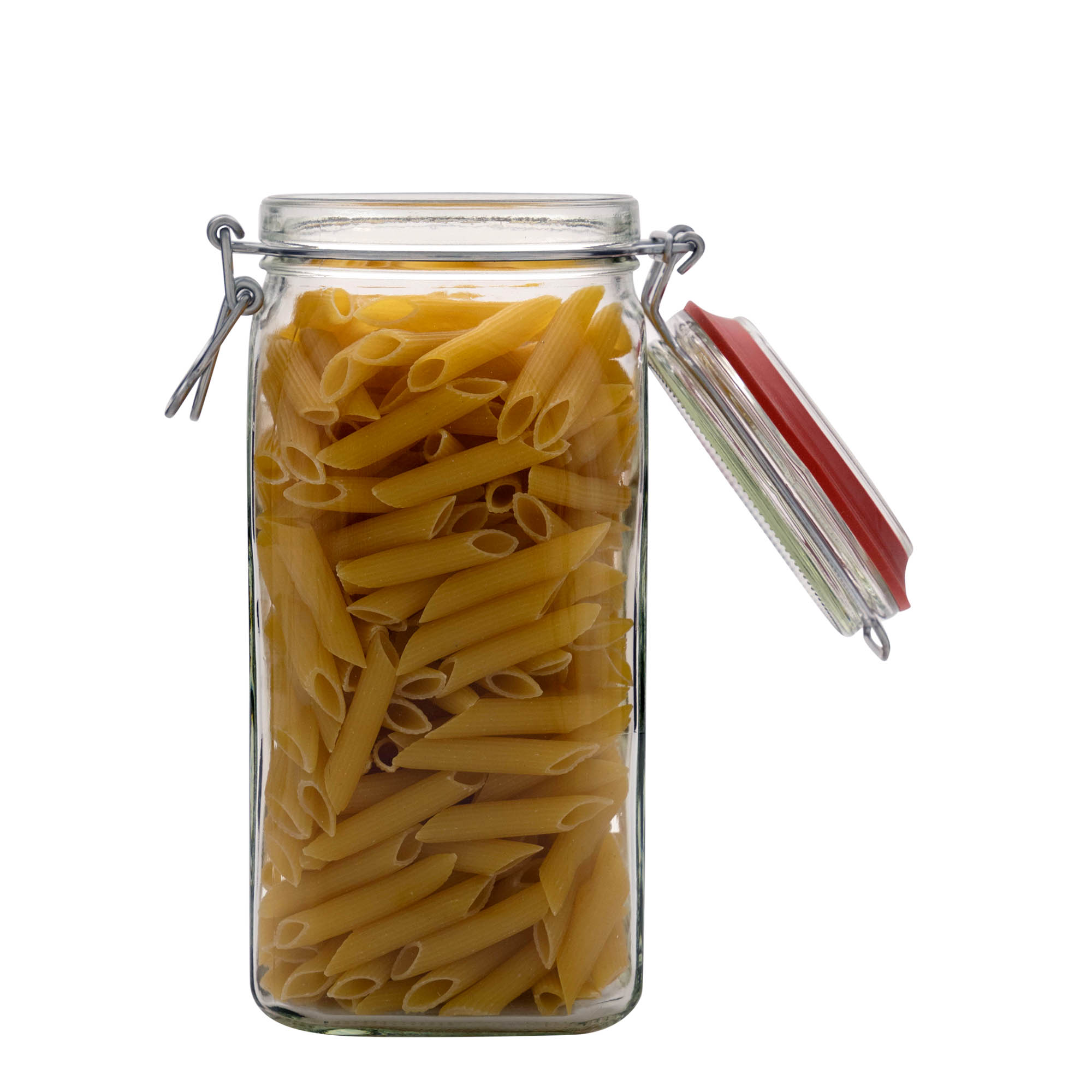 1.540 ml drótkapcsos üveg, négyzet alakú, nyílás: drótkapcsos záróelem