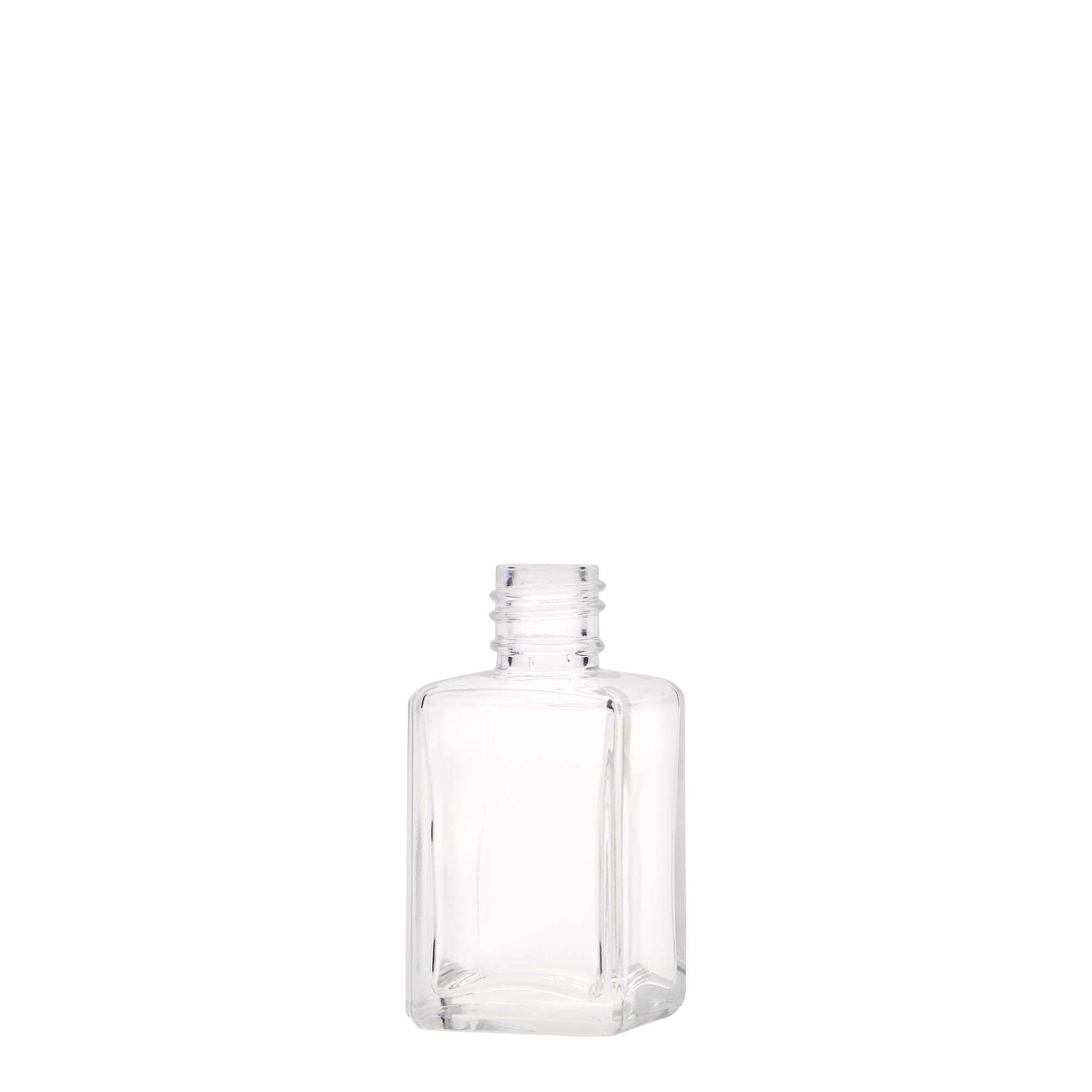 30 ml üvegpalack 'Tamme', négyzet alakú, nyílás: PP 18