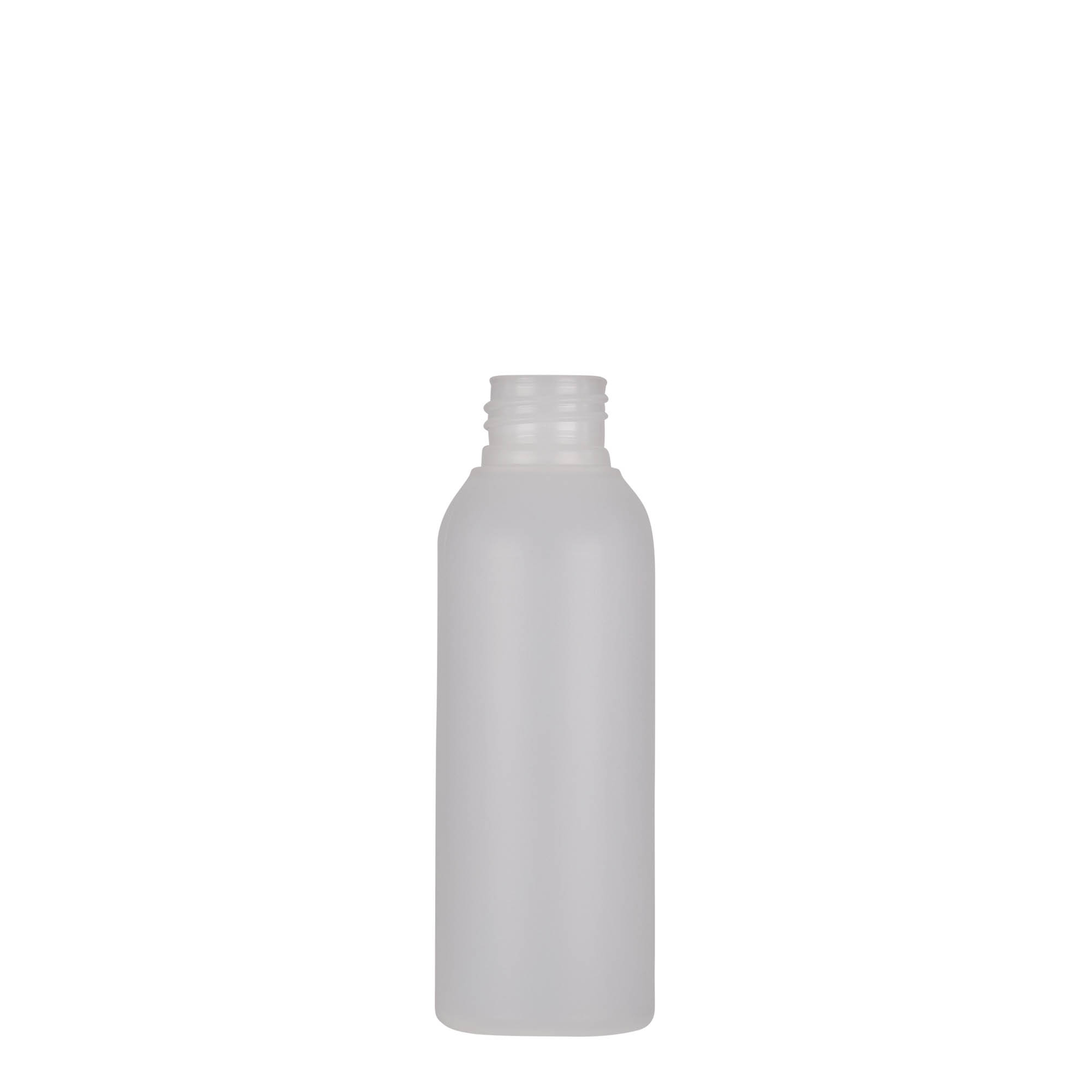 100 ml műanyag flakon 'Tuffy', HDPE, természetes, nyílás: 24/410