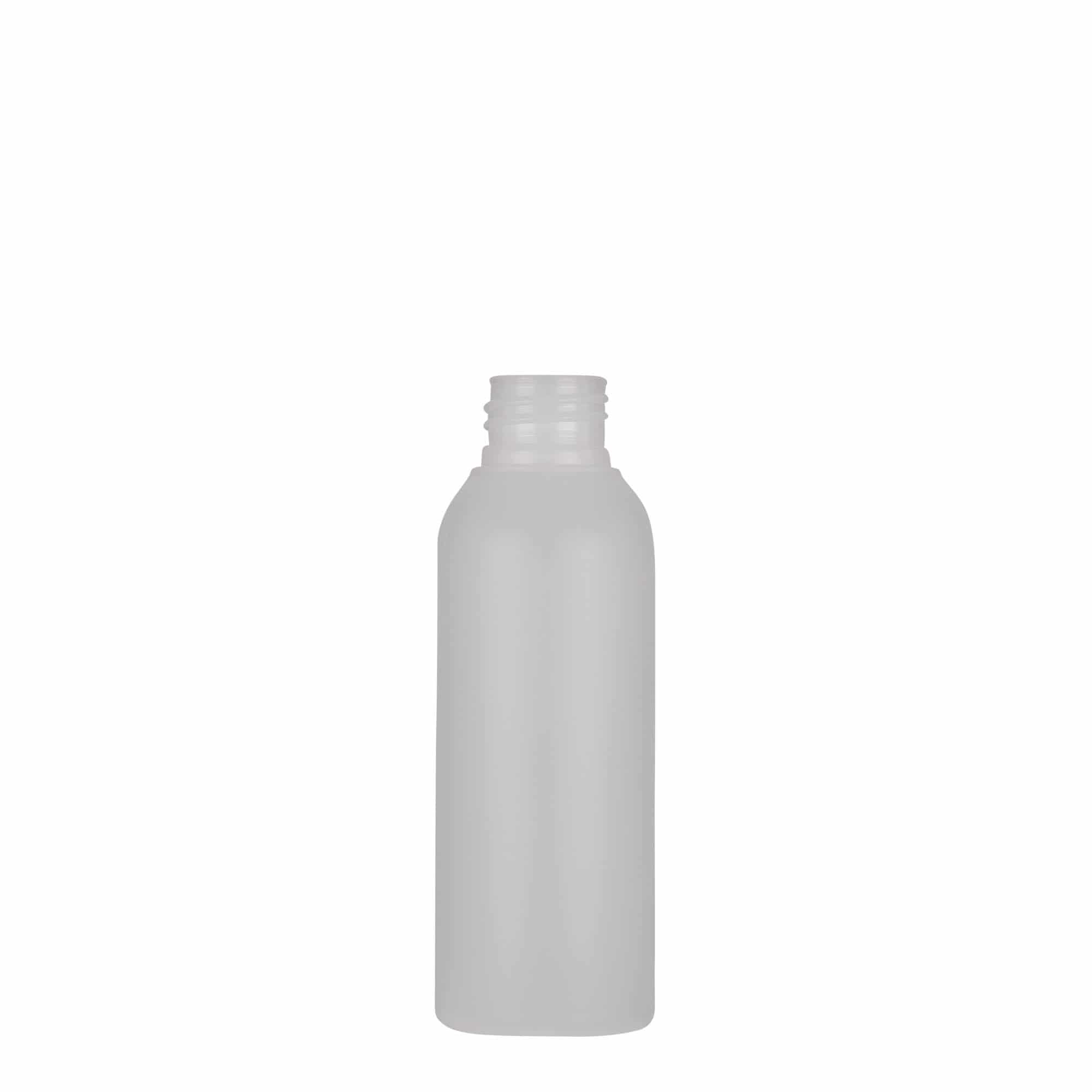 100 ml műanyag flakon 'Tuffy', HDPE, természetes, nyílás: 24/410 100 ml műanyag flakon 'Tuffy', HDPE, természetes, nyílás: 24/410
