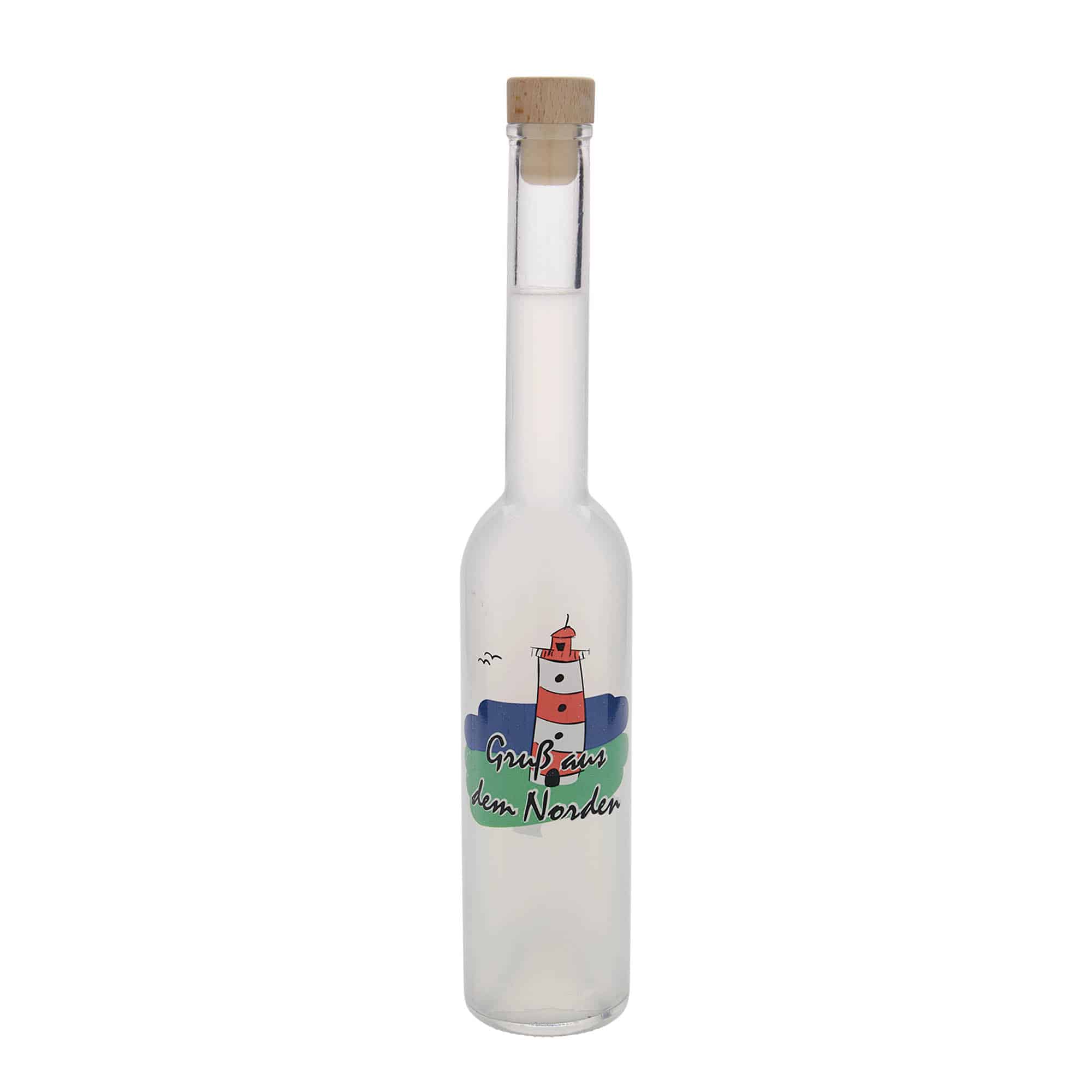 350 ml-es üvegpalack 'Opera', motívum: Észak, szájnyílás: parafadugó