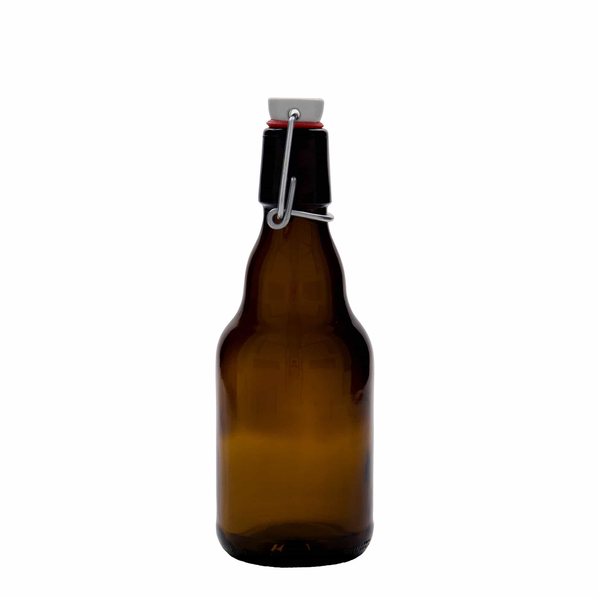 330 ml sörösüveg 'Steinie', üveg, barna, nyílás: patentzár