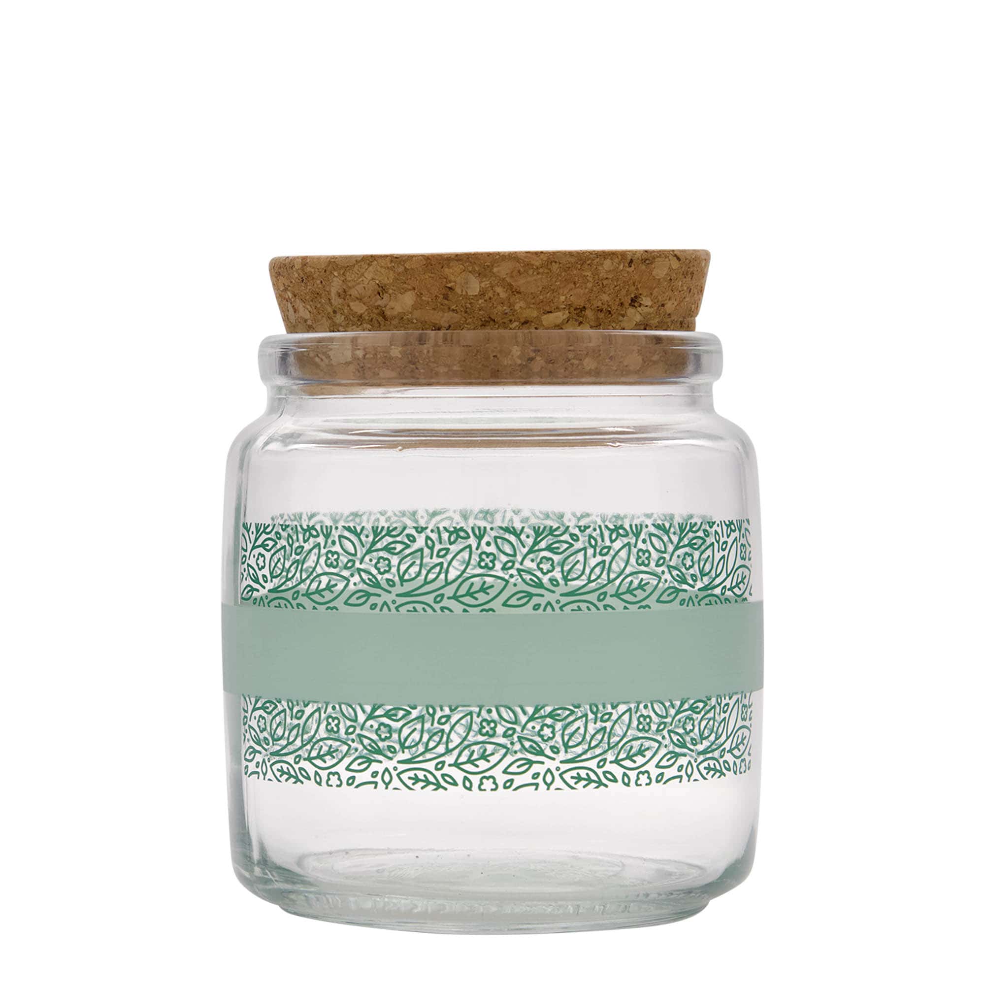 750 ml parafadugós üveg 'Giara', motívum: Naturalmente verde, nyílás: parafa