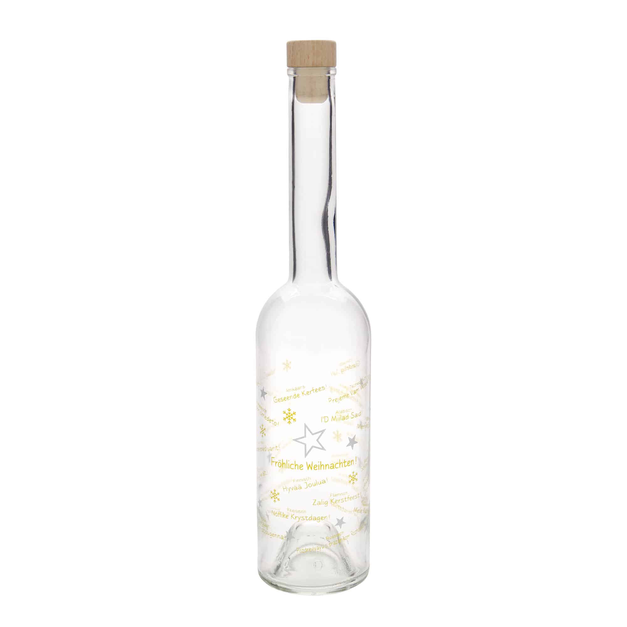 500 ml üveges palack 'Opera', motívum: Karácsony a világban, nyílás: parafa 500 ml üveges palack 'Opera', motívum: Karácsony a világban, nyílás: parafa