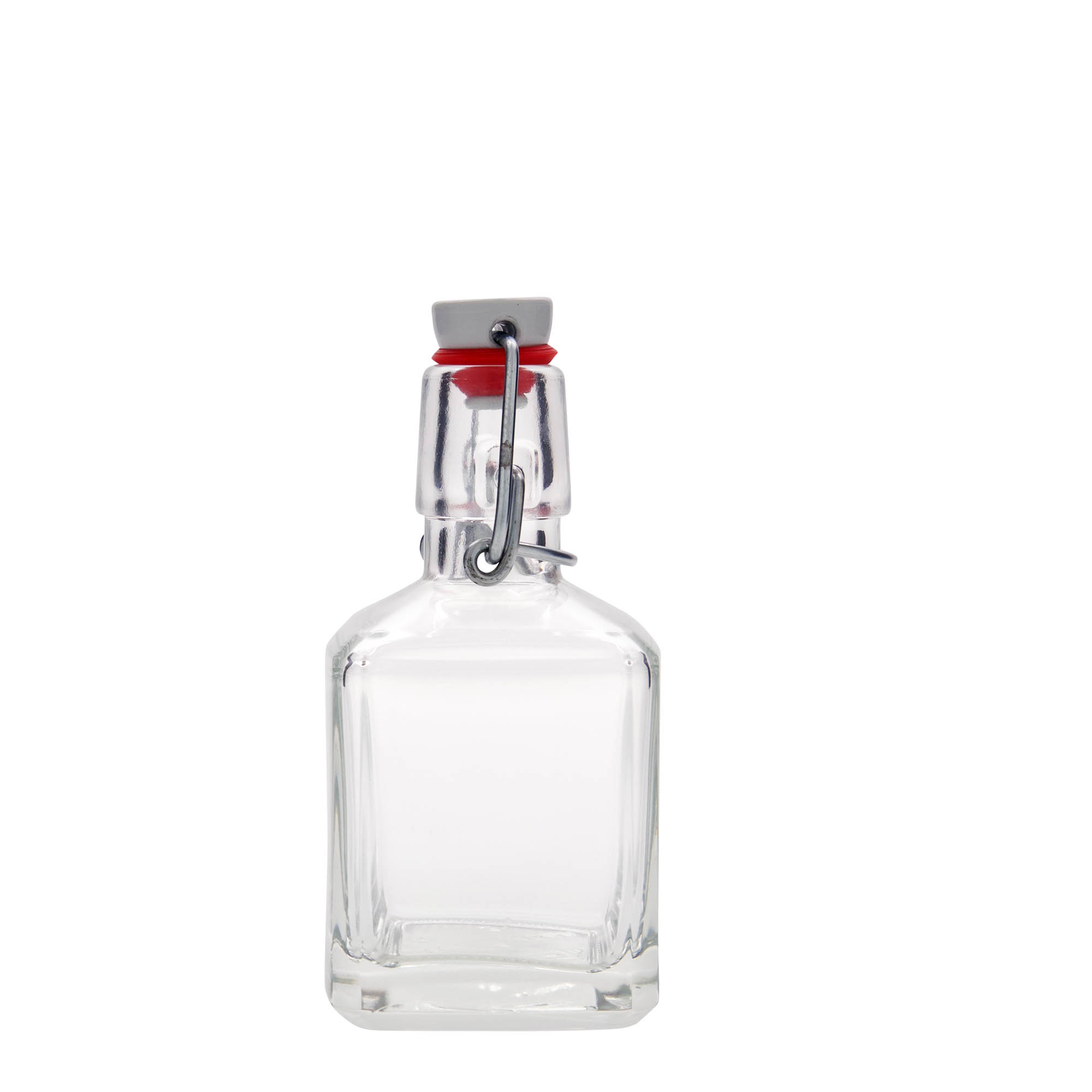200 ml üvegpalack 'Kubica', négyzet alakú, nyílás: patentzár 200 ml üvegpalack 'Kubica', négyzet alakú, nyílás: patentzár