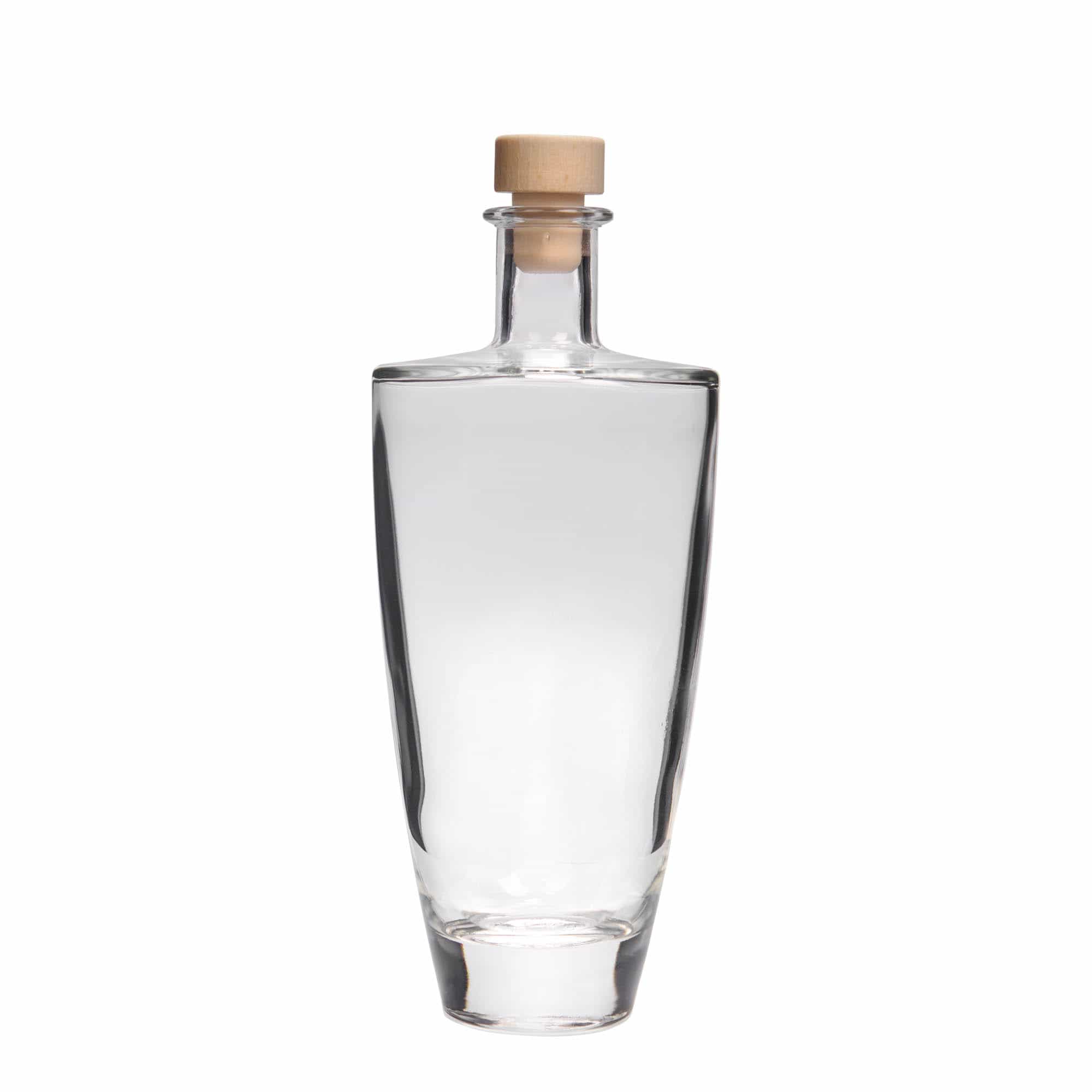 500 ml-es üvegpalack 'Vanessa', ovális, szájnyílás: parafadugó