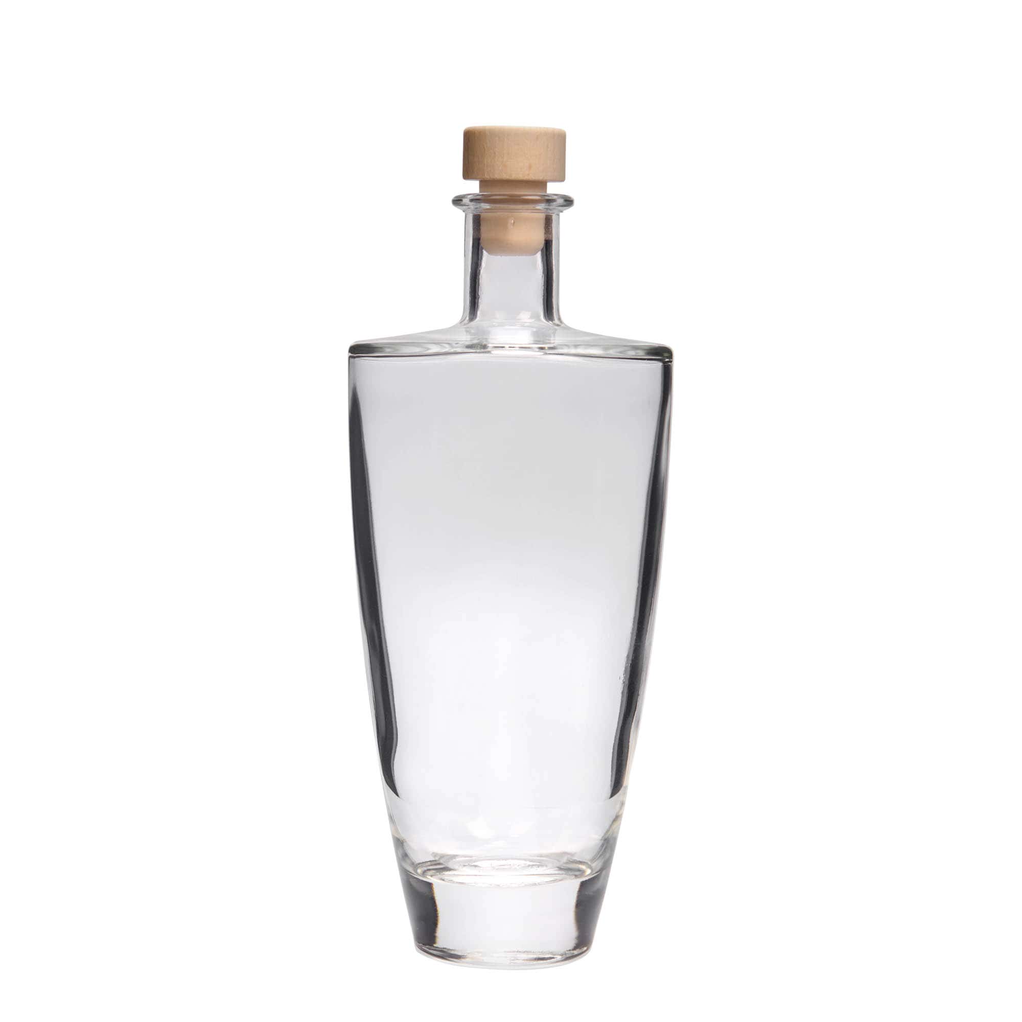 500 ml üvegpalack 'Vanessa', ovális, nyílás: parafa
