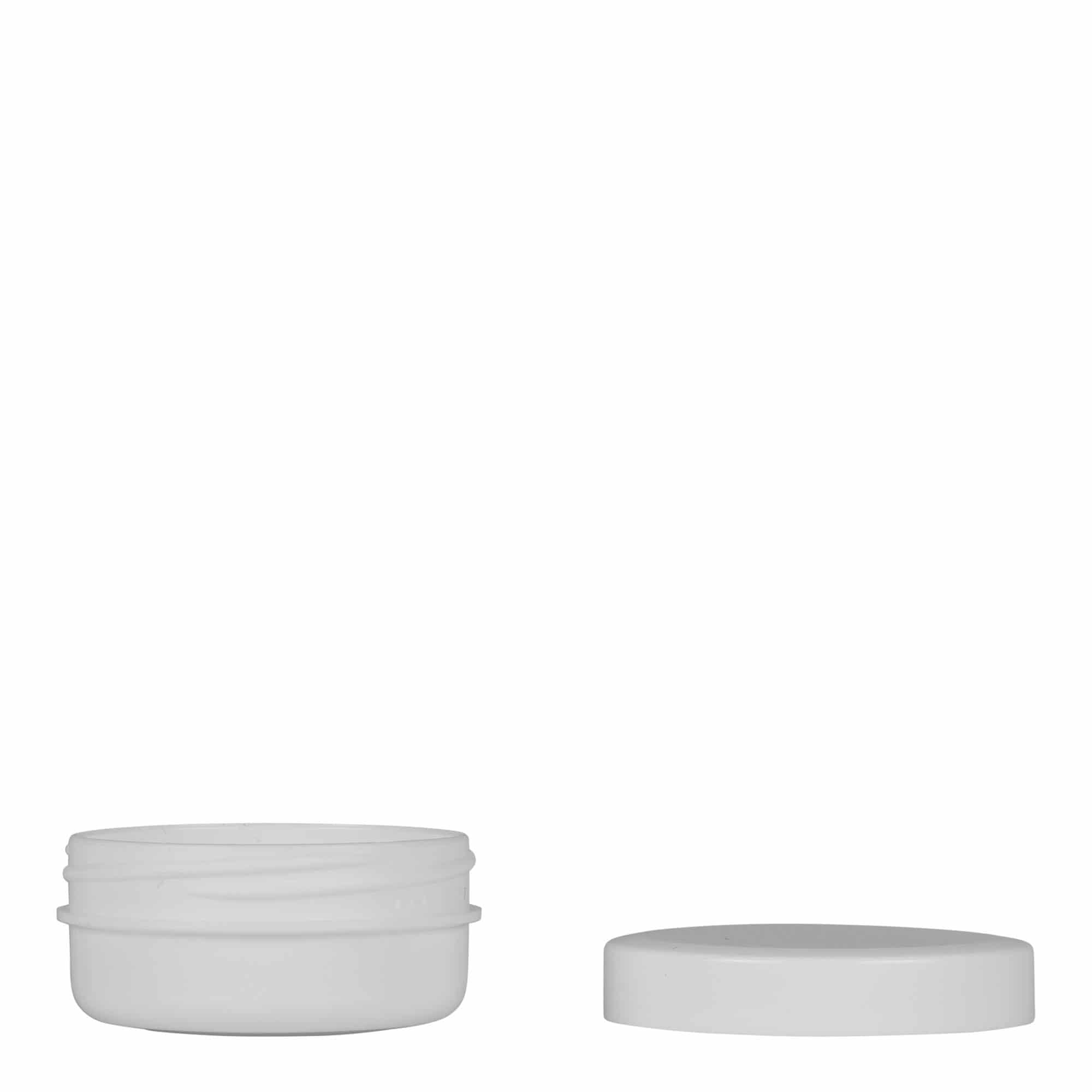 12 ml műanyag doboz 'White Line', PP, fehér, nyílás: csavarzár