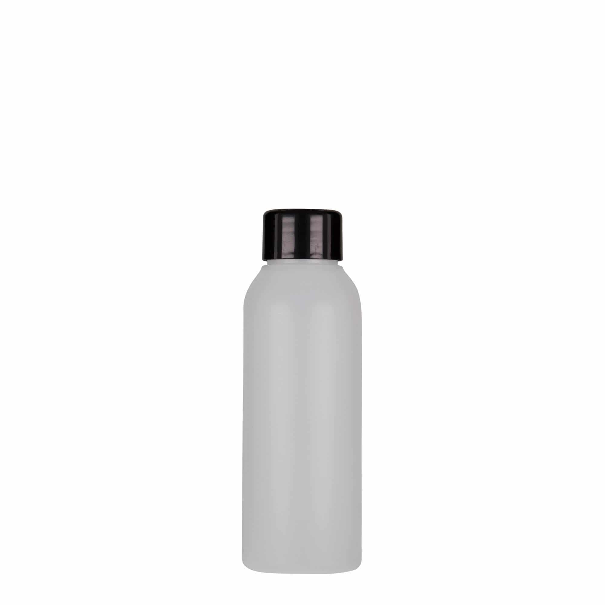 100 ml műanyag flakon 'Tuffy', HDPE, természetes, nyílás: 24/410