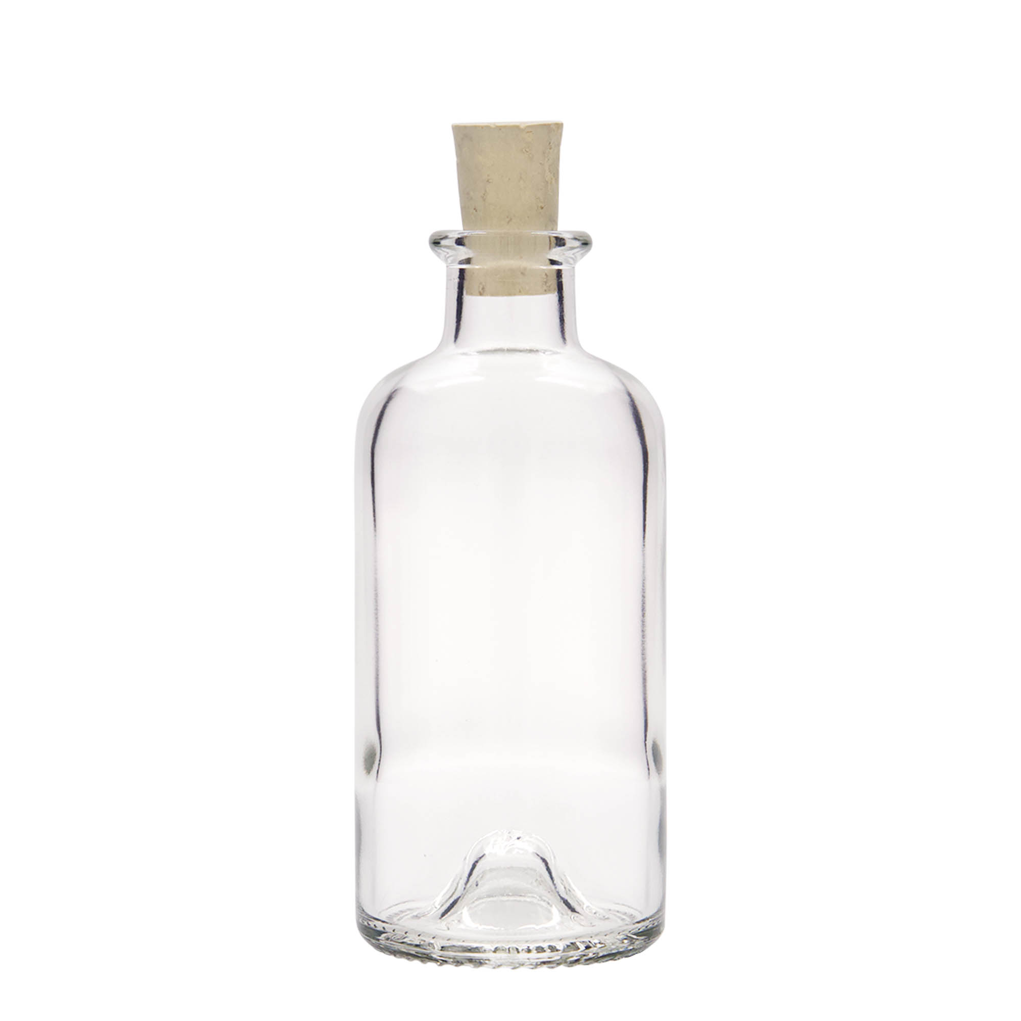 200 ml üvegpalack gyógyszerész, nyílás: parafa