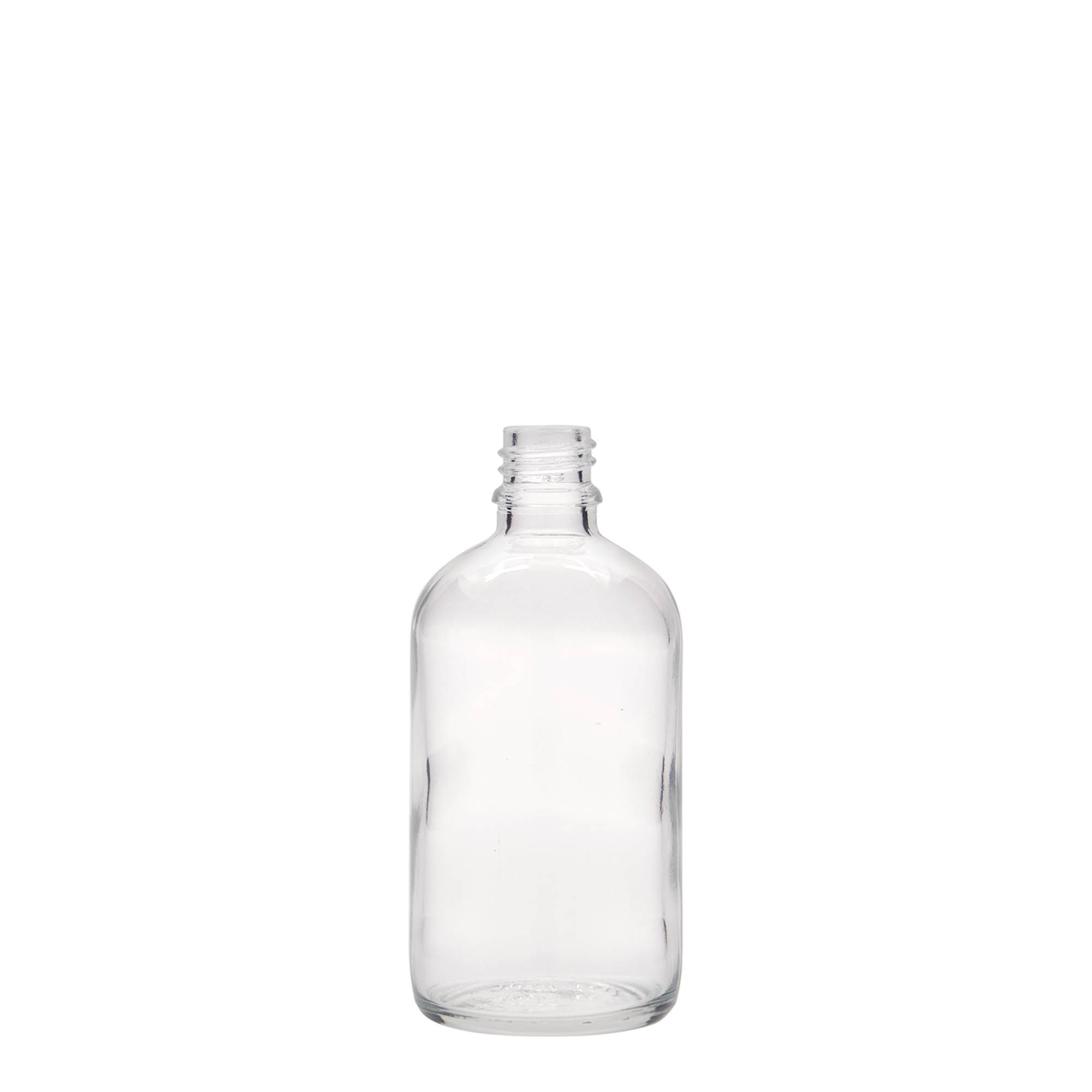 100 ml orvosi üveg, üveg, nyílás: DIN 18 100 ml orvosi üveg, üveg, nyílás: DIN 18