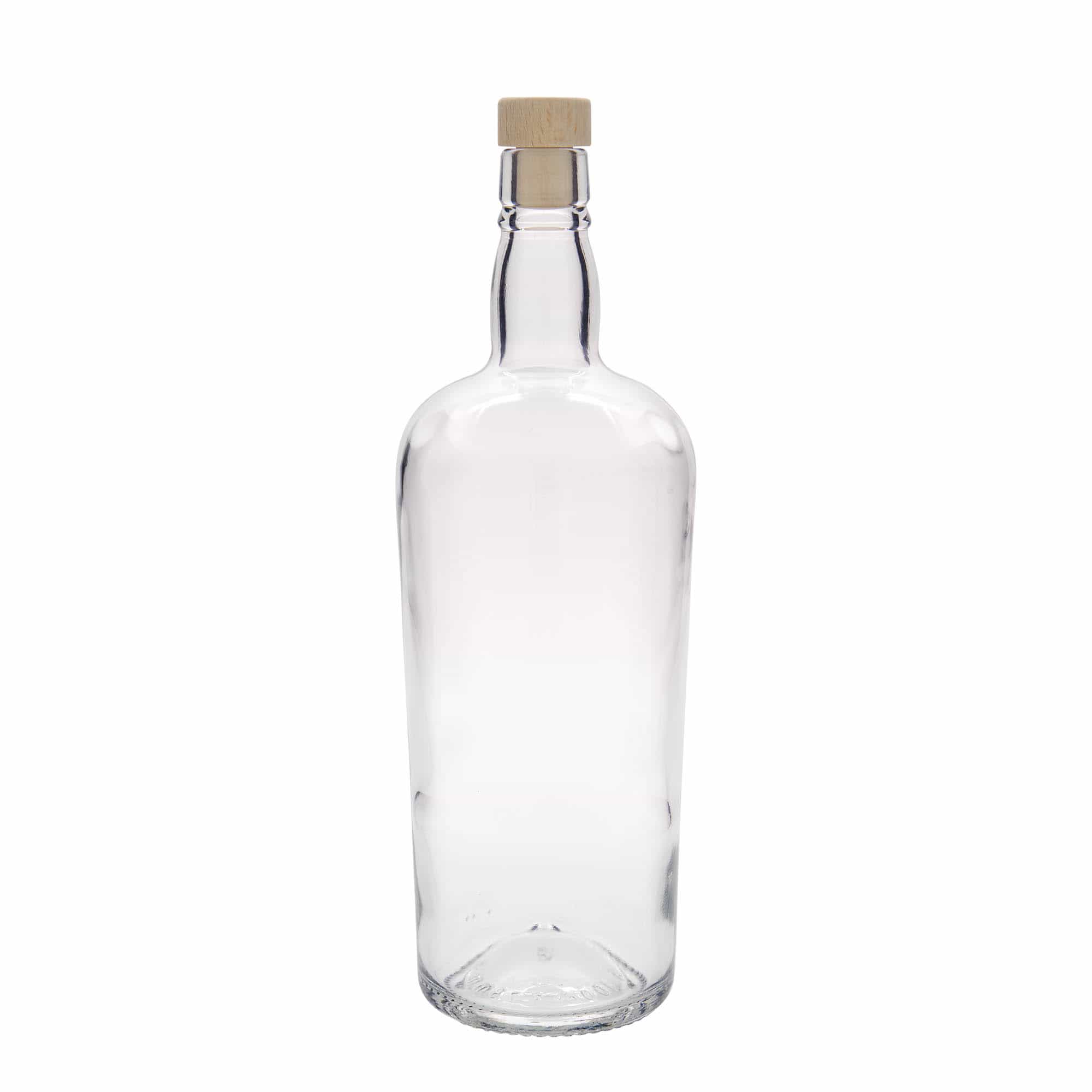 1000 ml-es üvegpalack 'Edinburgh', szájnyílás: parafadugó