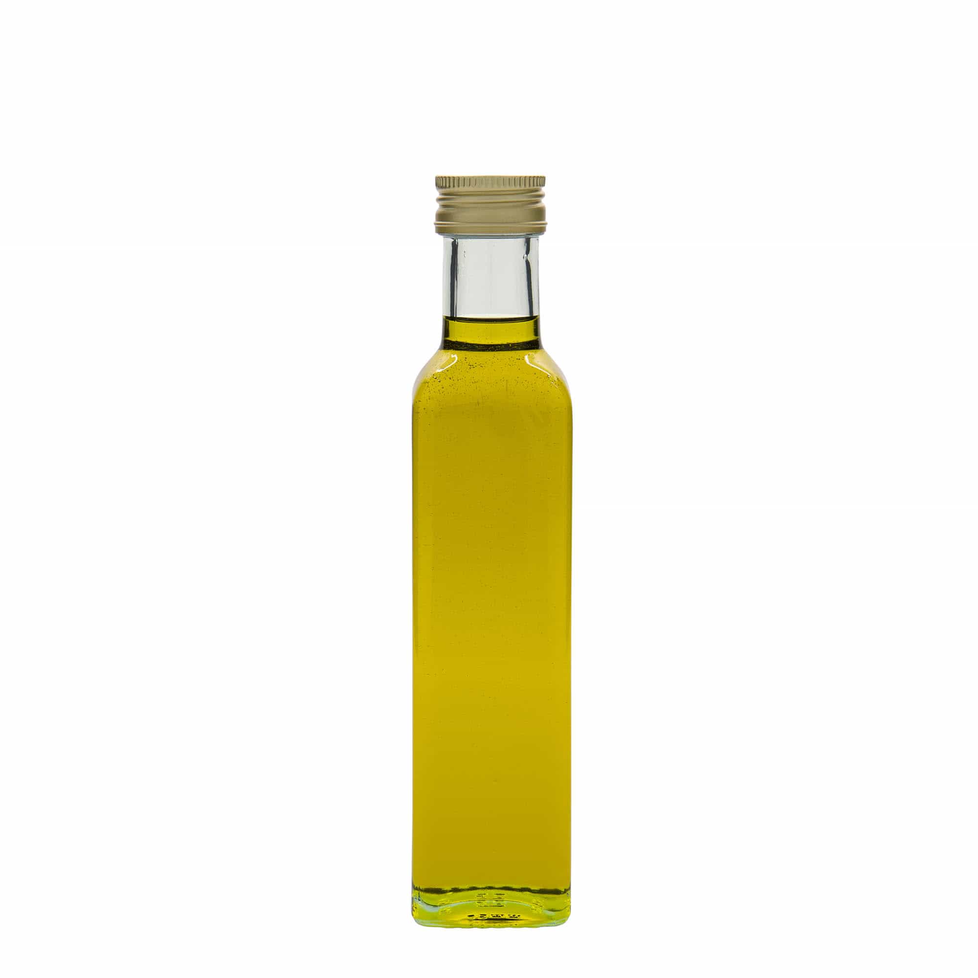 250 ml üvegpalack 'Marasca', négyszögletes, nyílás: PP 31,5
