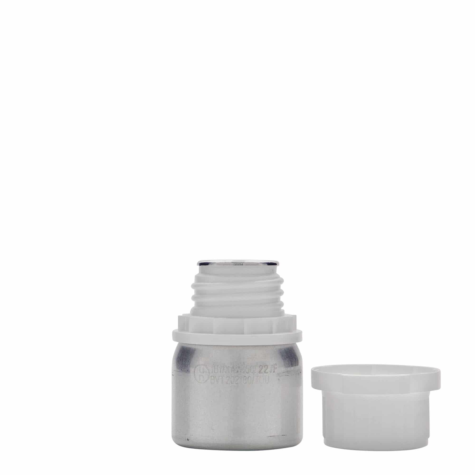 50 ml-es alumíniumpalack, fém, ezüst, szájnyílás: DIN 32 50 ml-es alumíniumpalack, fém, ezüst, szájnyílás: DIN 32