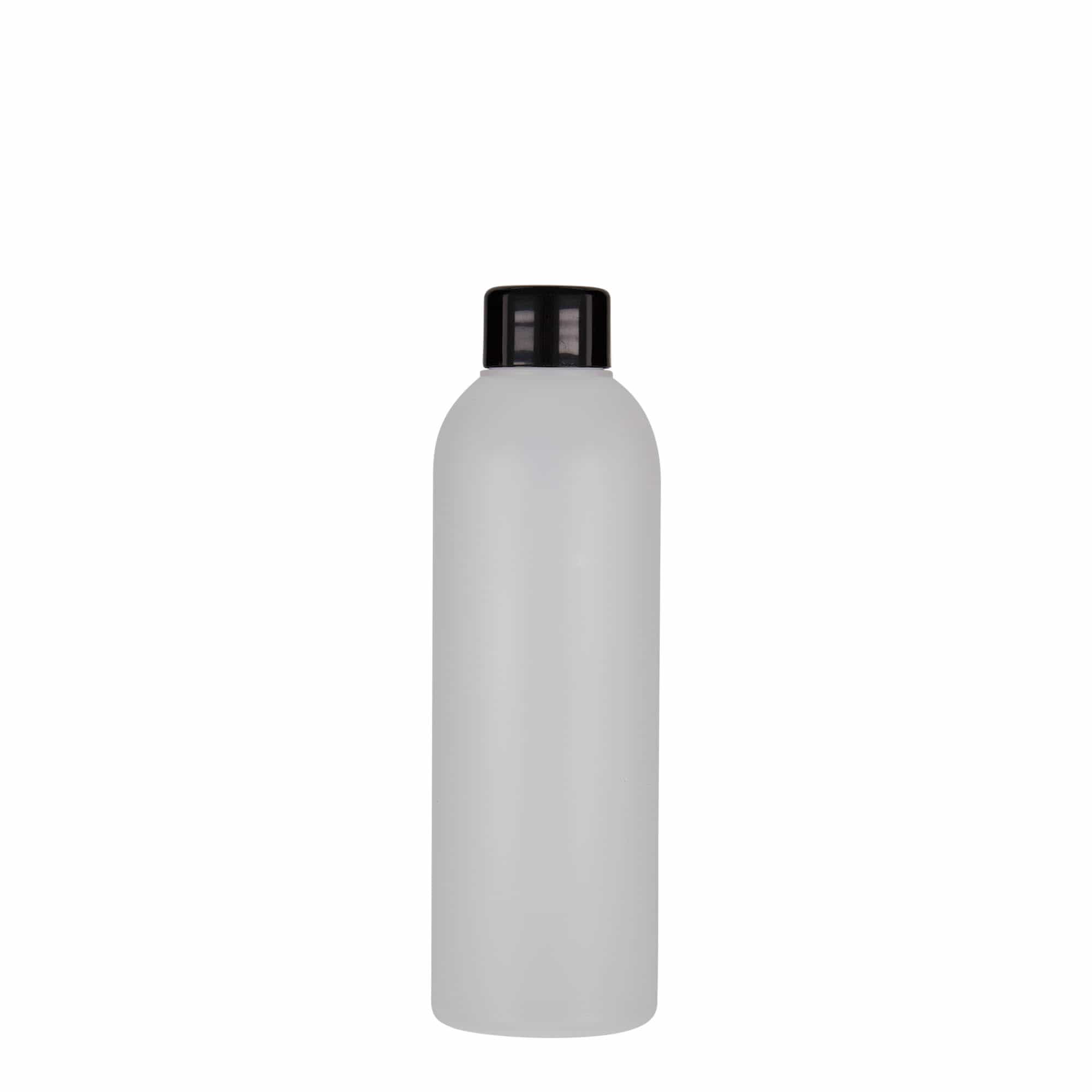 200 ml műanyag palack 'Tuffy', HDPE, természetes, nyakméret: 24/410