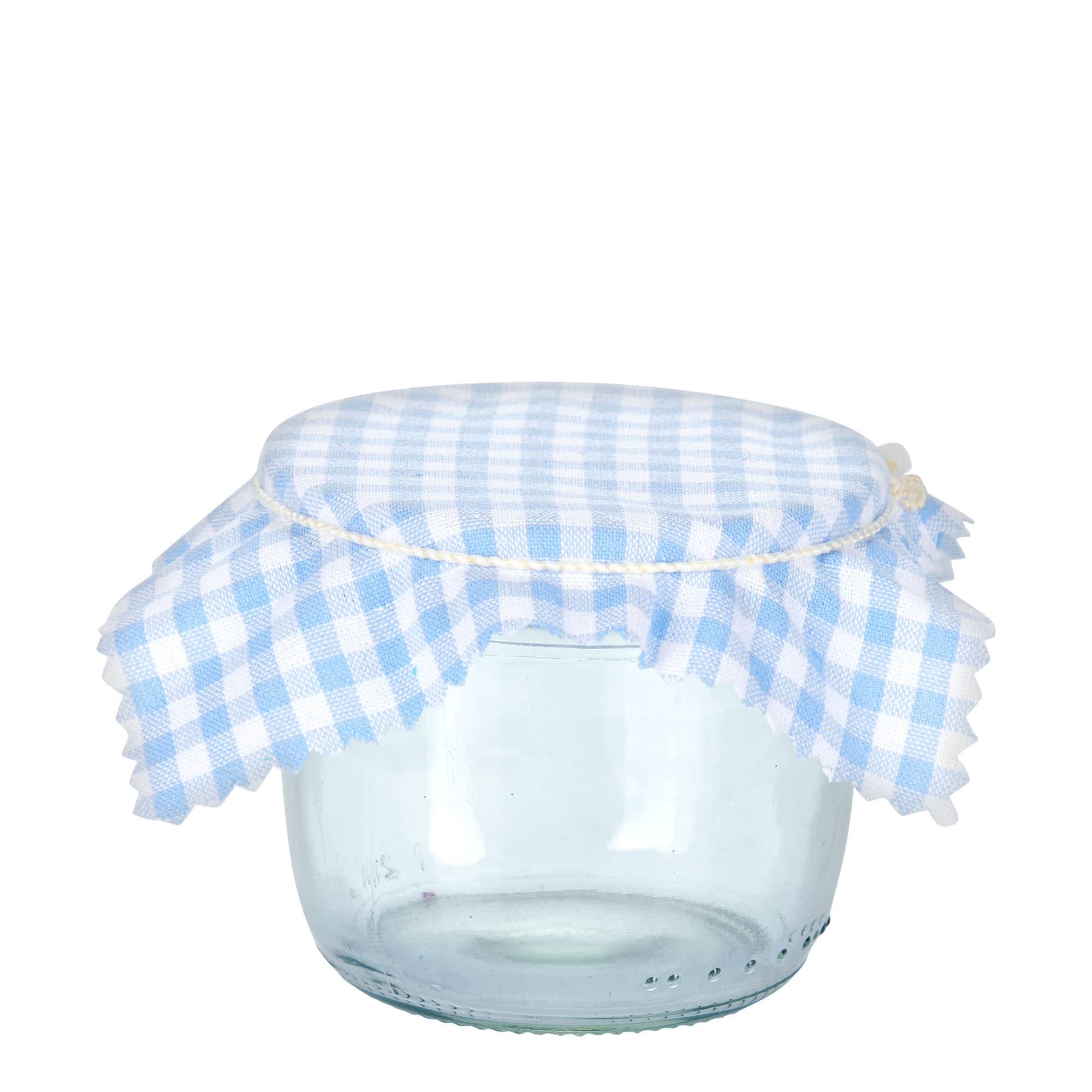 Kockás textil alátét 12x12, négyzet alakú, világoskék, nyílás: TO38-TO53