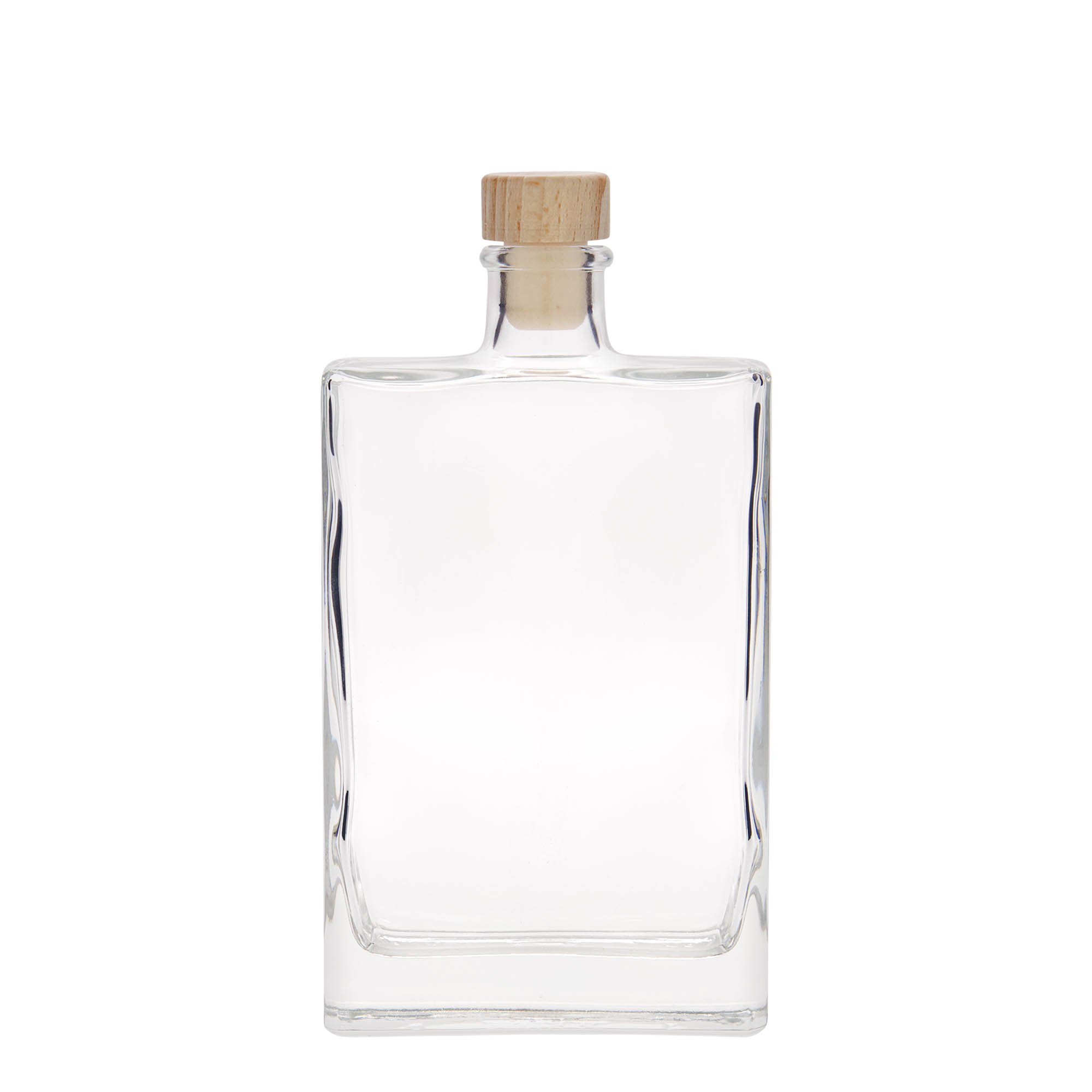 350 ml üveges palack 'Julia', téglalap alakú, nyílás: parafa