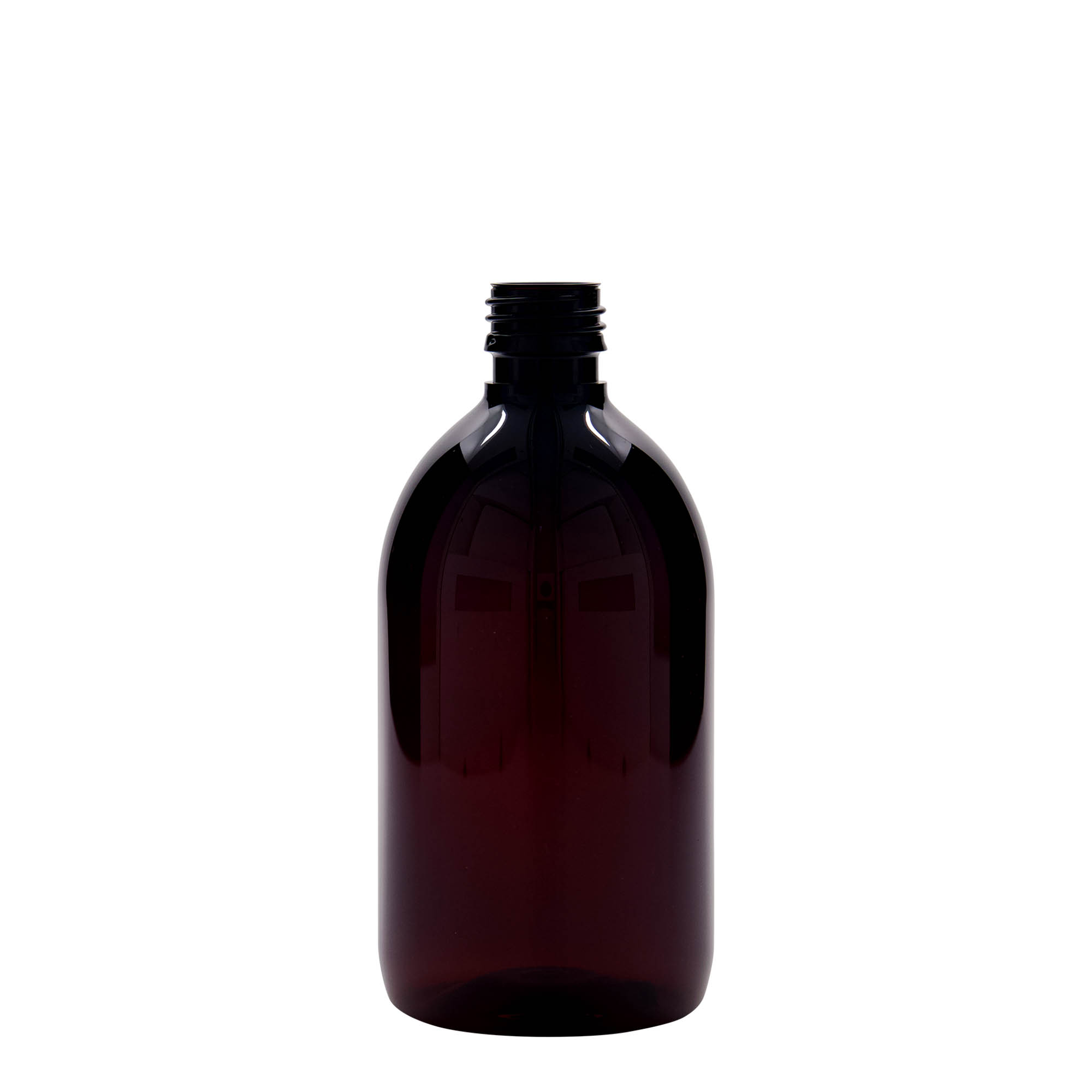 500 ml PET orvosi palack, barna, műanyag, nyak: PP 28 500 ml PET orvosi palack, barna, műanyag, nyak: PP 28