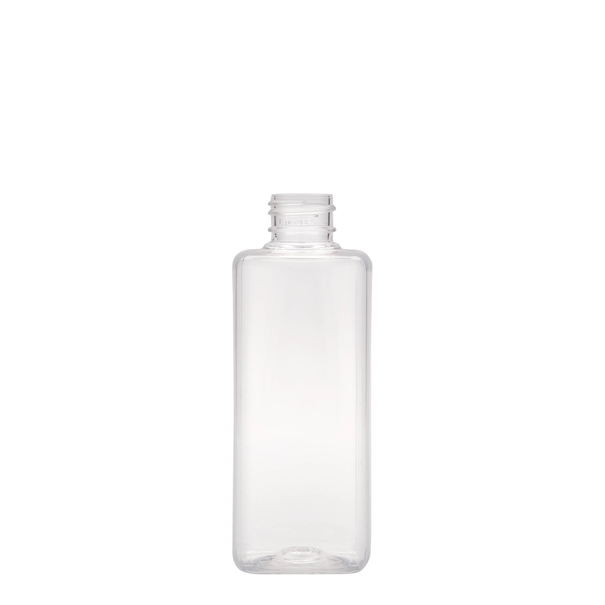200 ml PET-palack 'Karl', négyzet alakú, műanyag, nyakméret: 24/410 200 ml PET-palack 'Karl', négyzet alakú, műanyag, nyakméret: 24/410