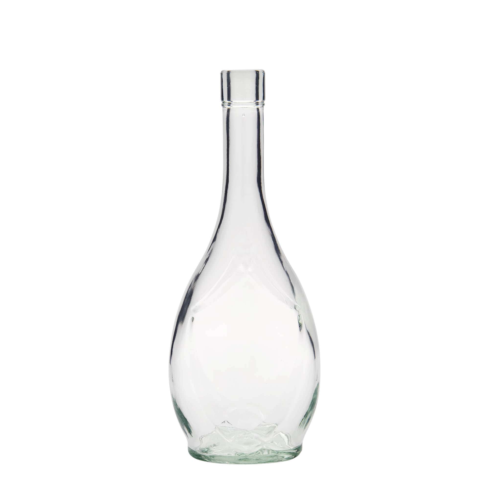 500 ml üvegpalack 'Saragossa', ovális, nyílás: parafa