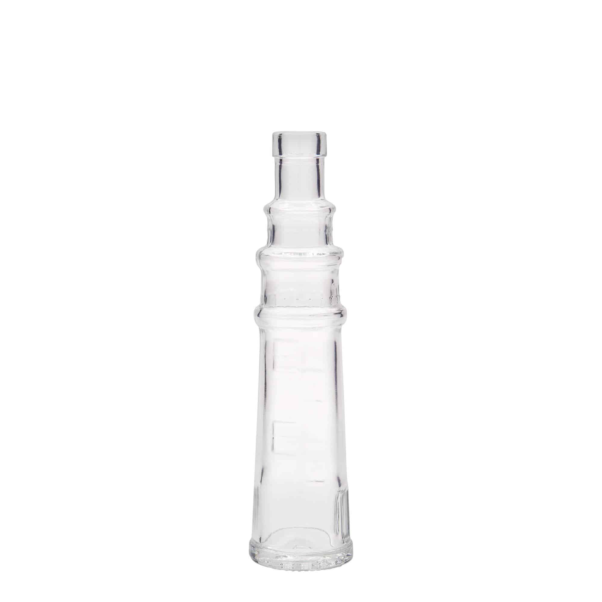 100 ml-es üvegpalack 'Leuchtturm', szájnyílás: parafadugó