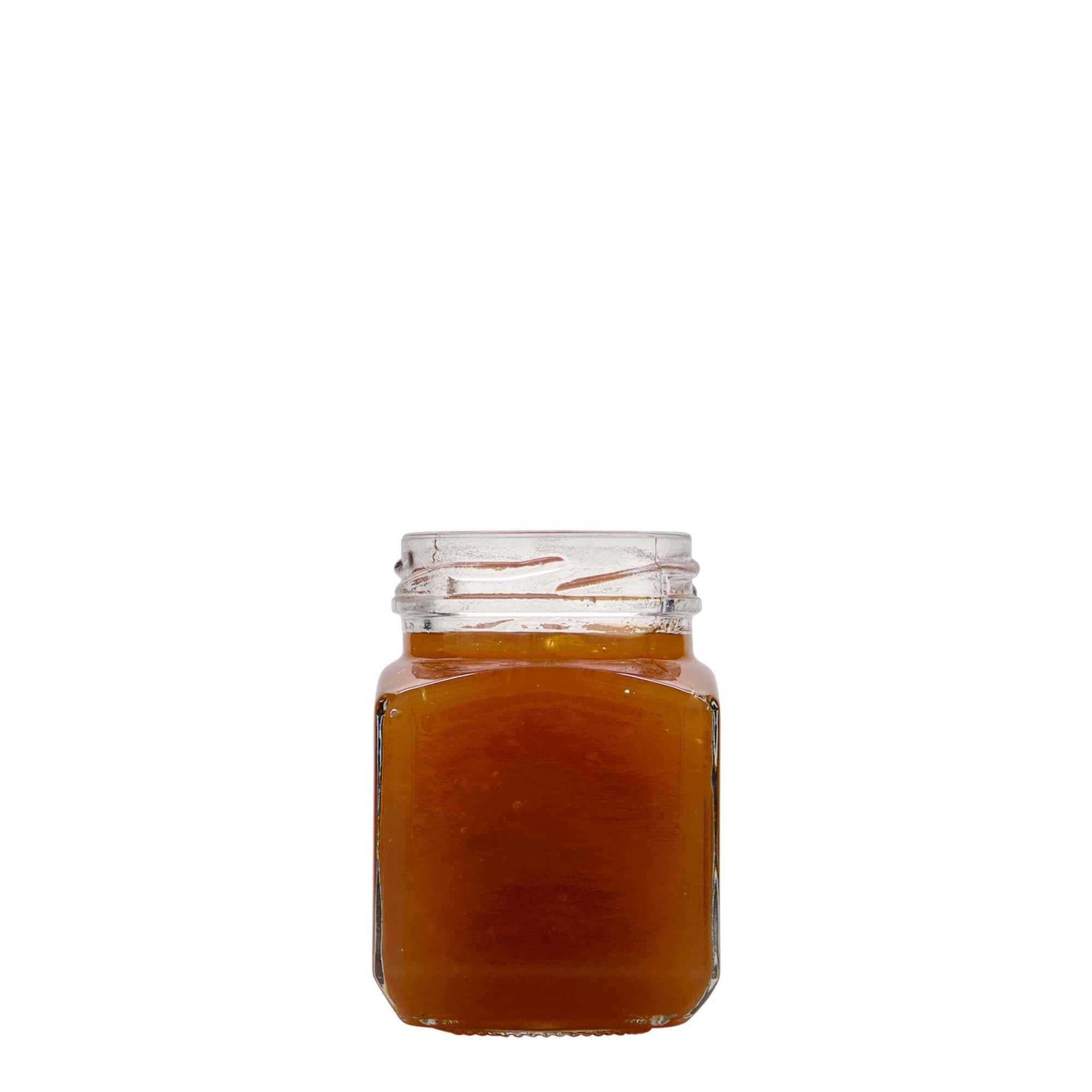106 ml négyzet alakú üveg, nyílás: Twist-Off (TO 48)