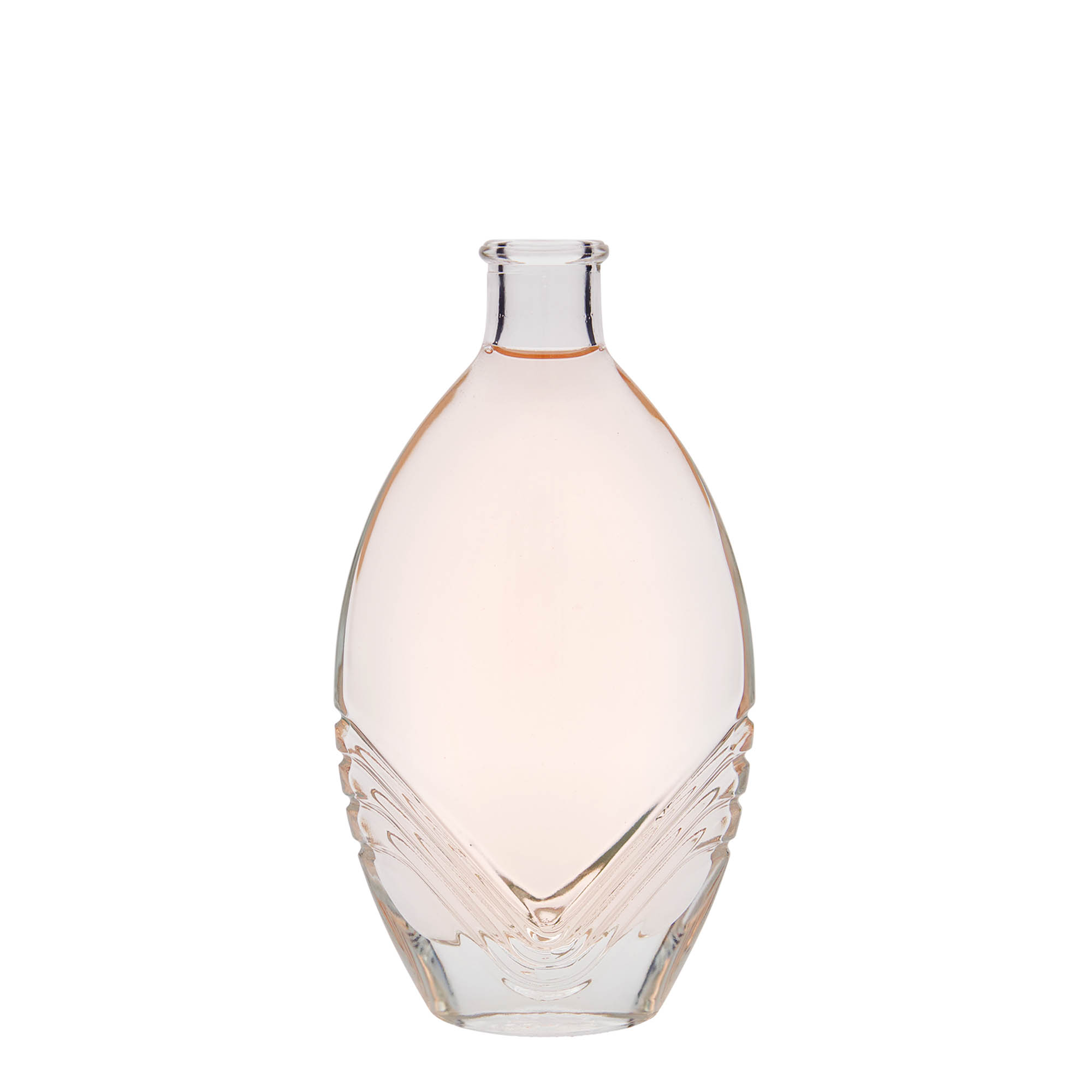 200 ml-es üvegpalack 'Florence', ovális, szájnyílás: parafadugó
