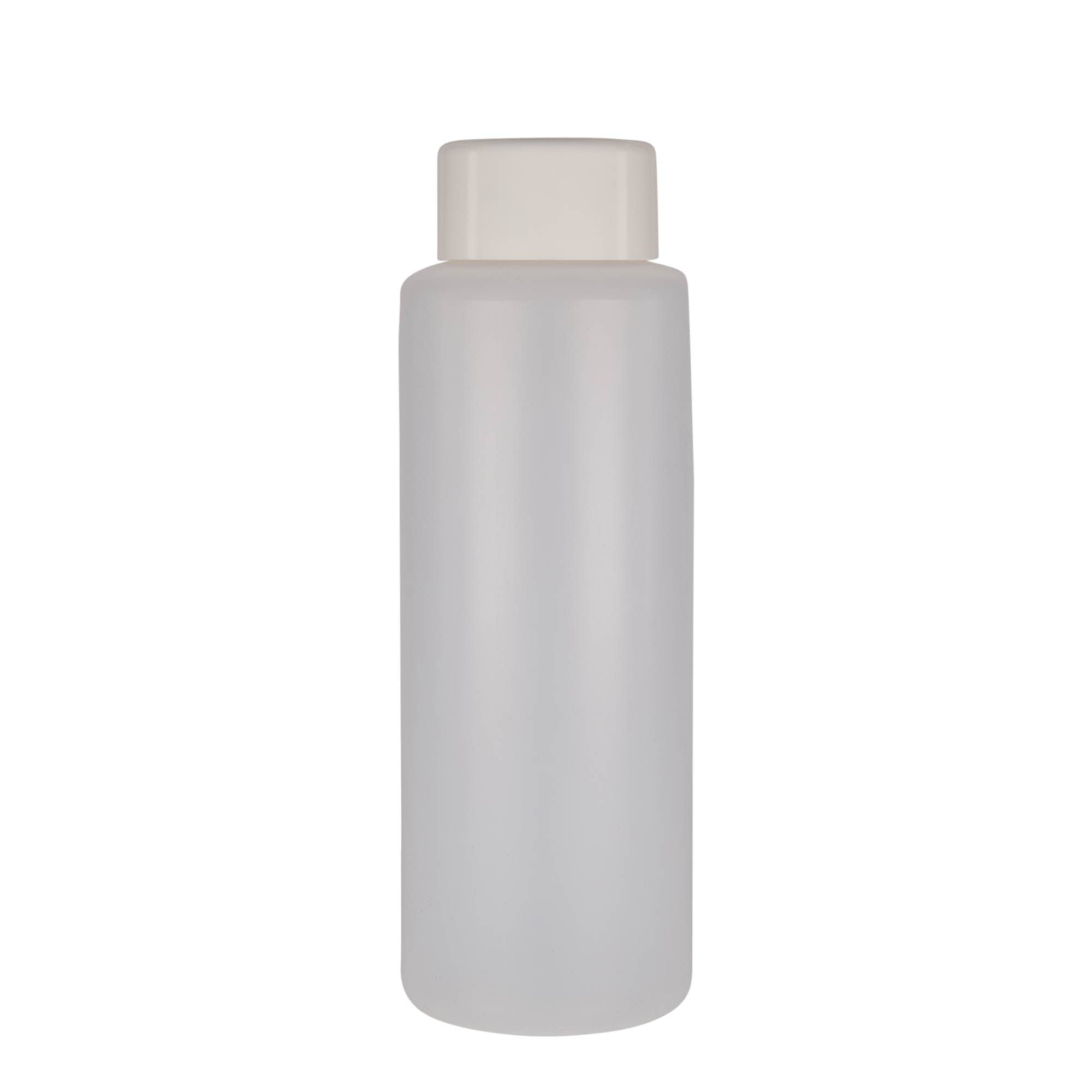 1.000 ml kerek palack, PE műanyag, természetes, nyílás: csavarzár