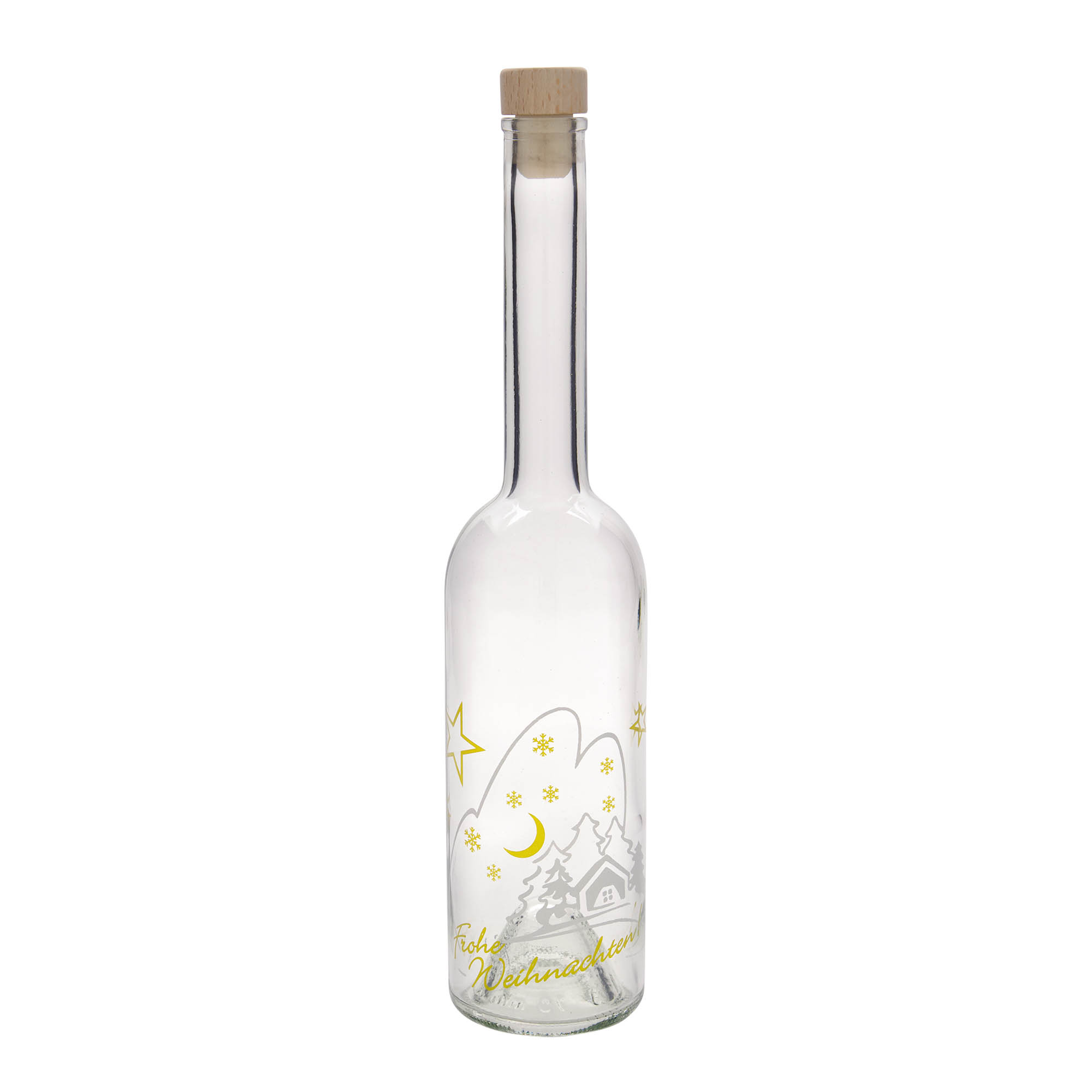 500 ml üvegpalack 'Opera', motívum: karácsonyi idill, nyak: parafa 500 ml üvegpalack 'Opera', motívum: karácsonyi idill, nyak: parafa