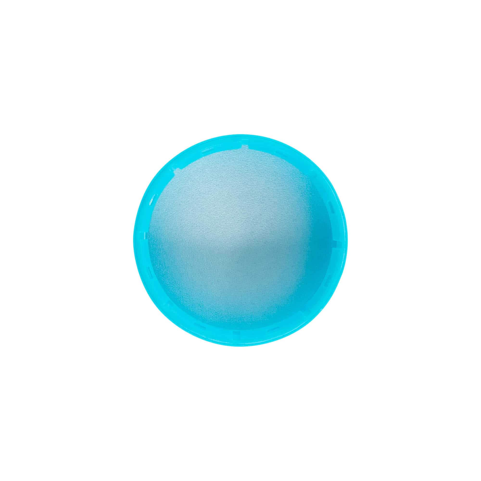 Csavarzár 40 mm, PE-műanyag, világoskék