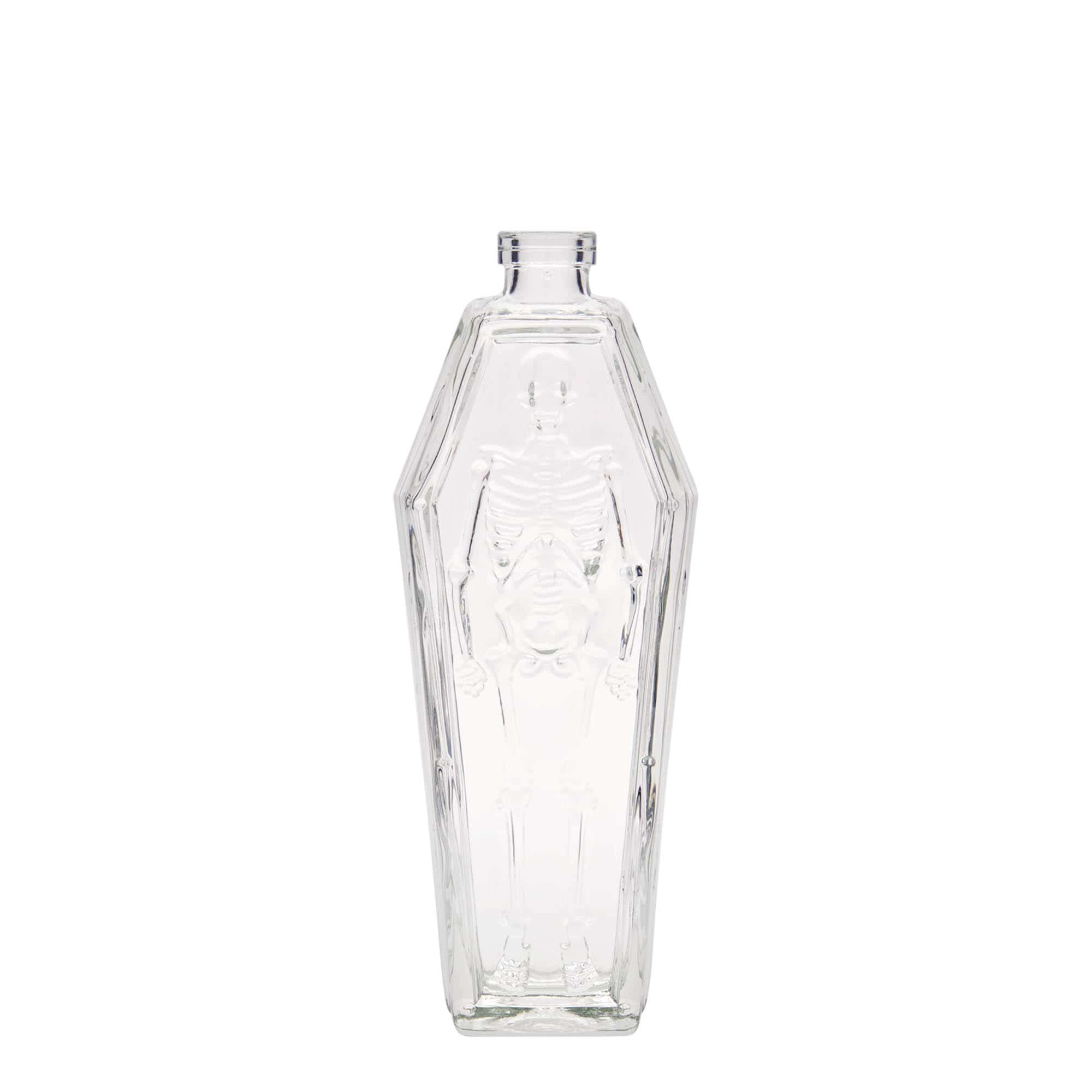200 ml üvegpalack 'koporsó', nyílás: parafa