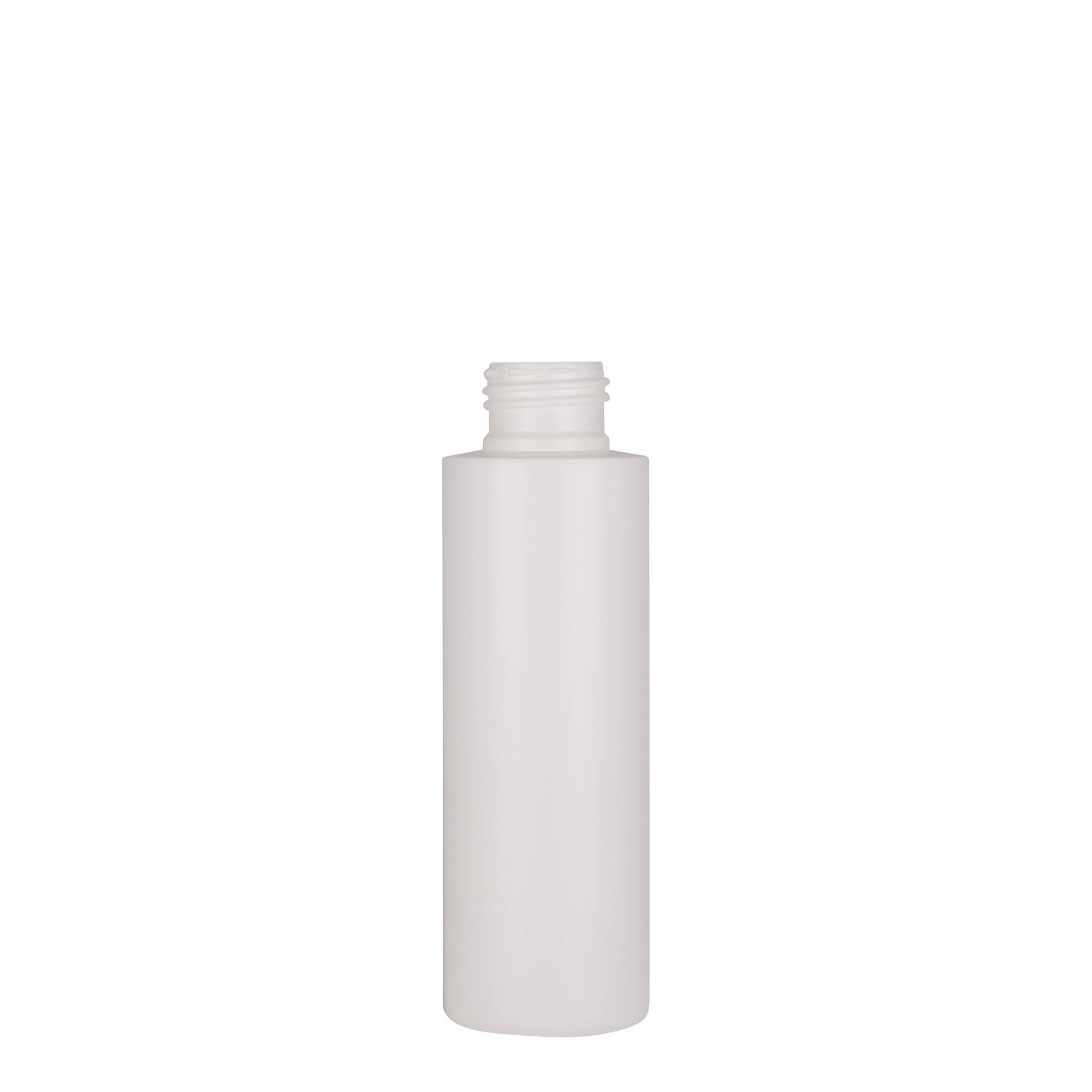 100 ml műanyag flakon 'Pipe', HDPE, fehér, nyakméret: 24/410