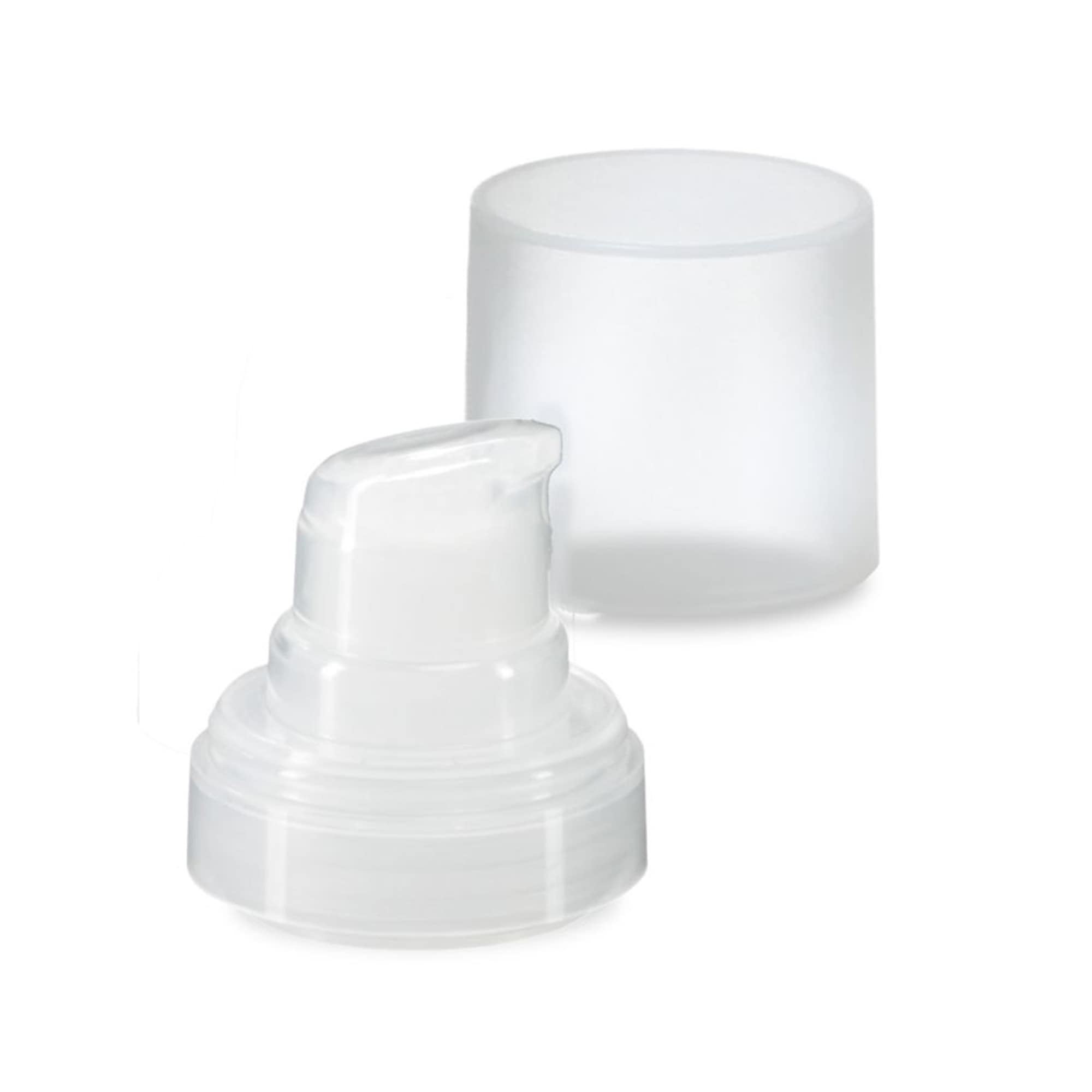 Airless fej Micro natúr + natúr színű, matt dugókupak
