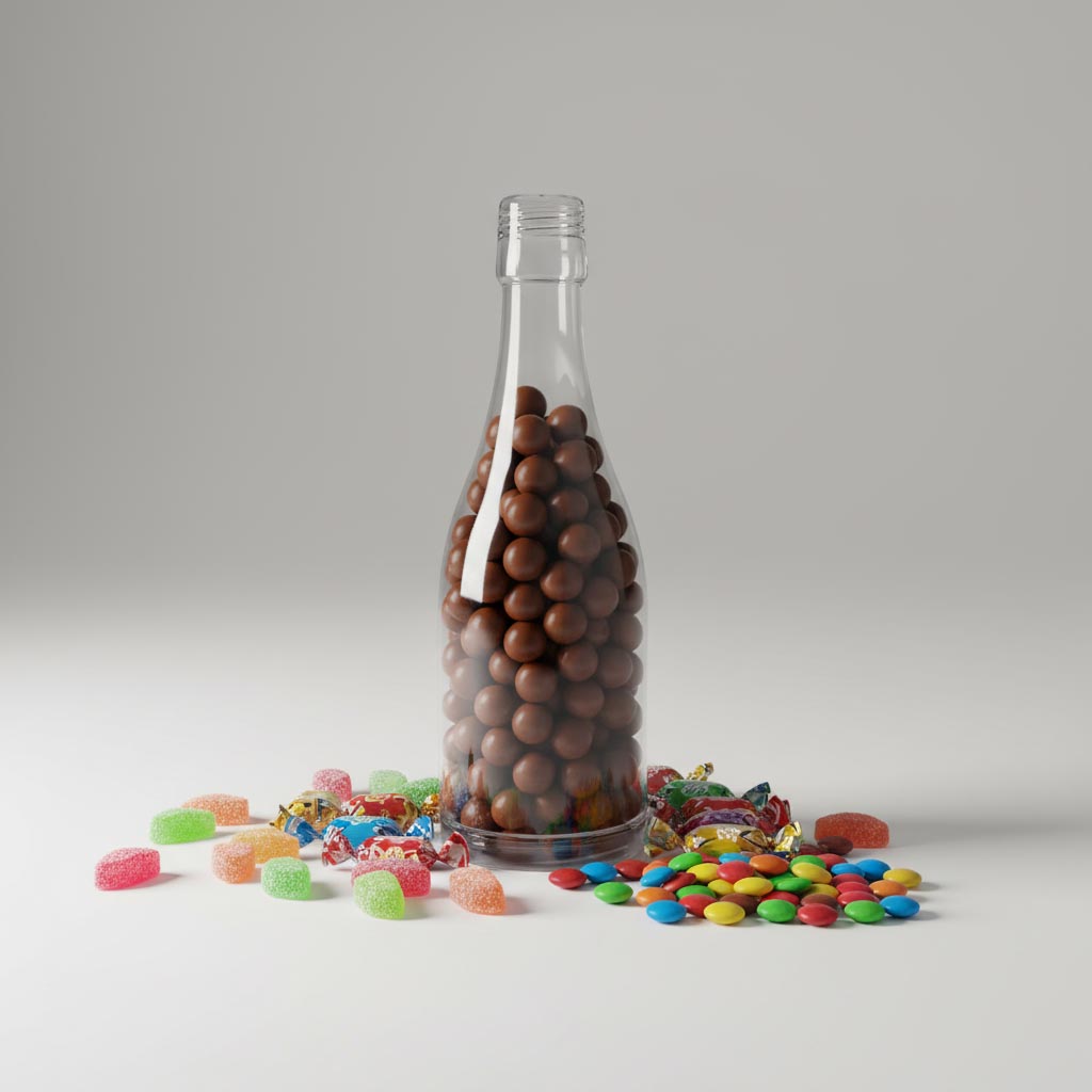 200 ml üvegpalack 'Tannenbaum', nyakméret: PP 28