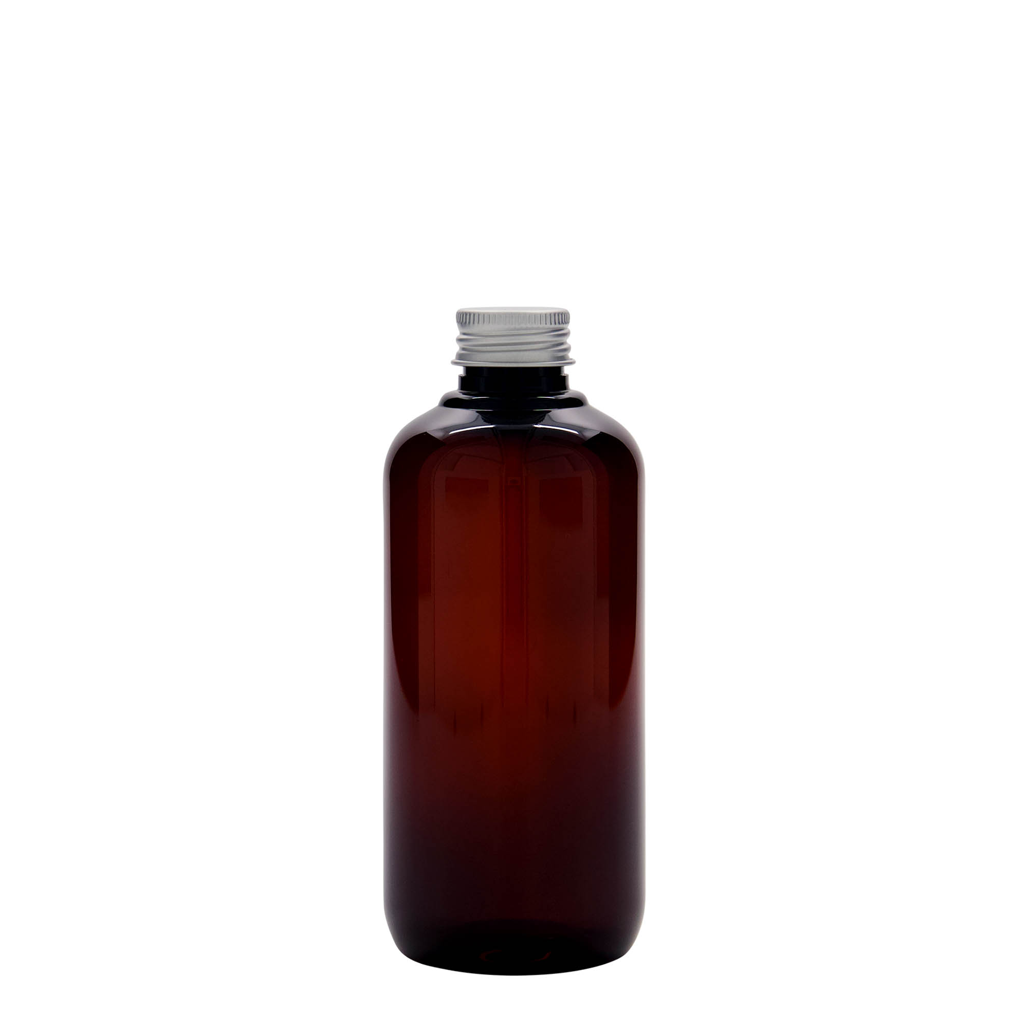 250 ml újrahasznosított műanyag palack 'Victor's Best', PCR, barna, nyakméret: 24/410