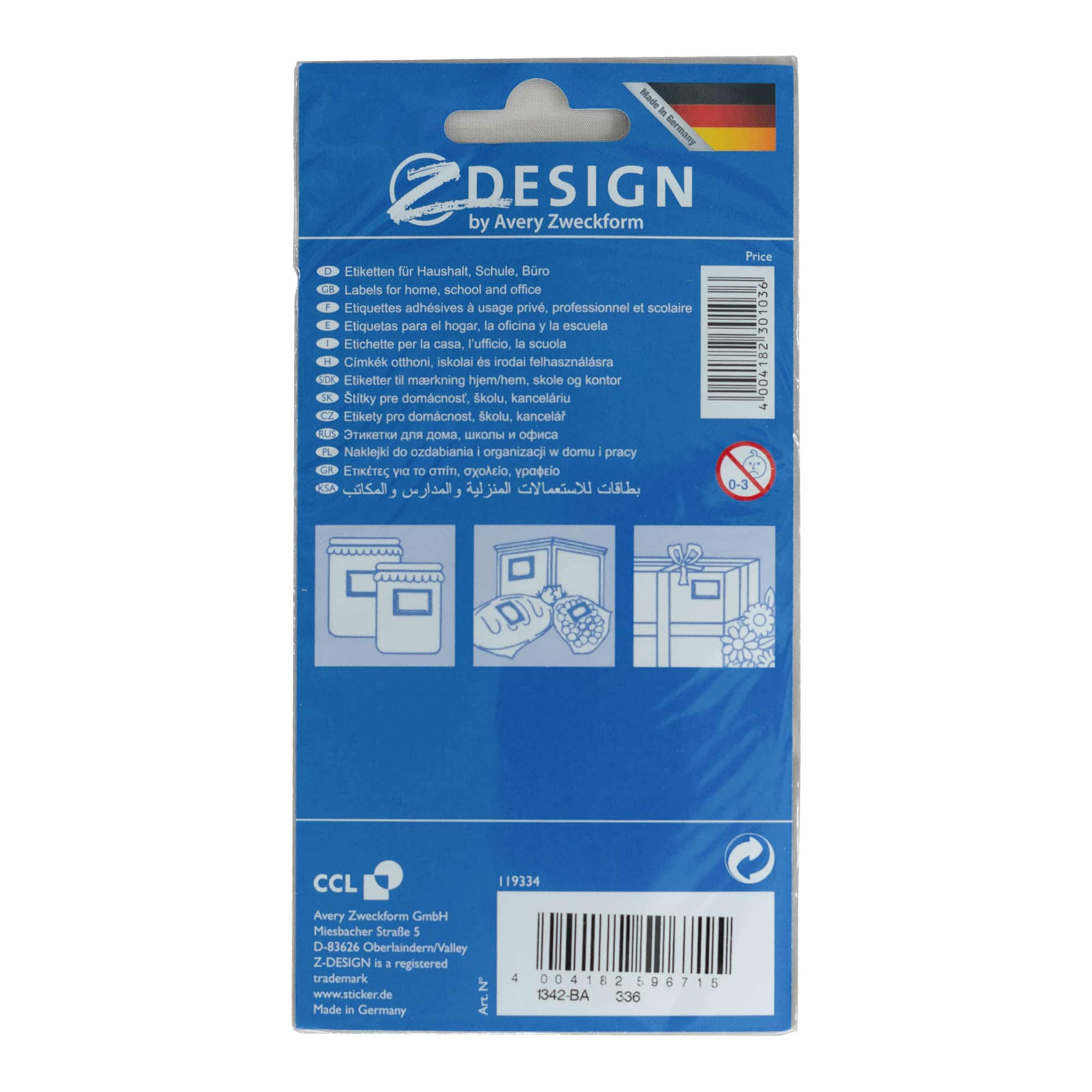 Zweckform címkék 'Rahmen Früchte', téglalap alakú, papír, többszínű Zweckform címkék 'Rahmen Früchte', téglalap alakú, papír, többszínű