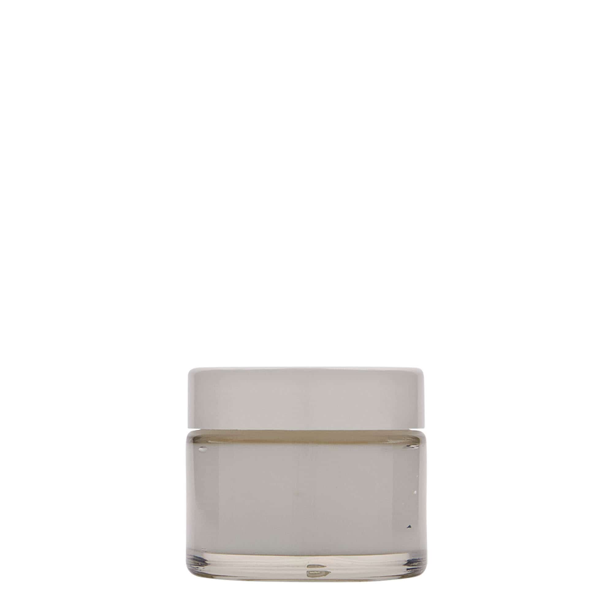 50 ml tégely 'Beauty', üveg, nyílás: csavarzár